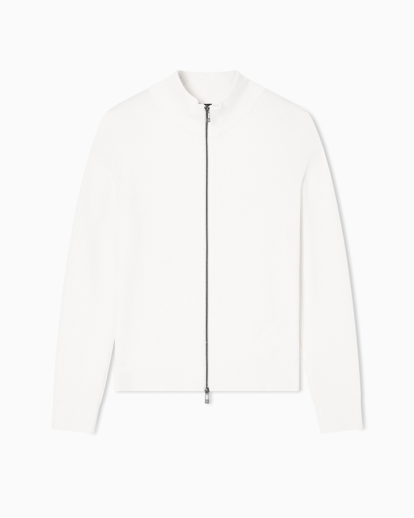 Full zip ribbed cardigan Slide 0