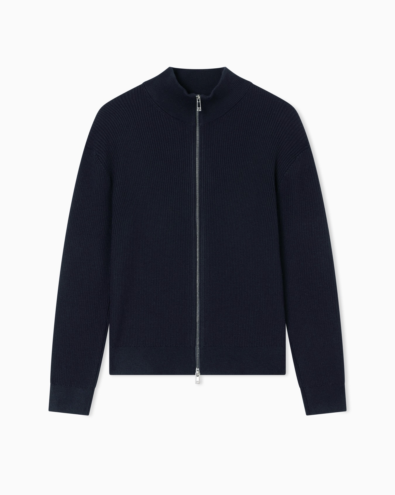 Full zip ribbed cardigan Slide 0