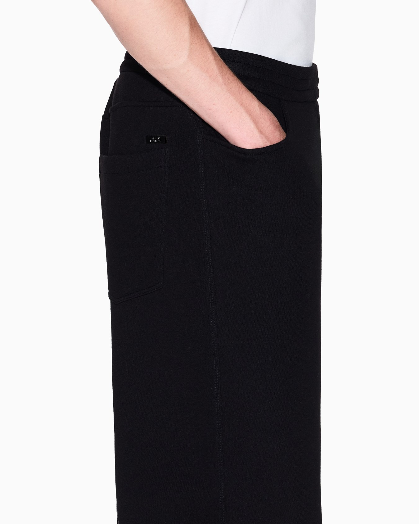 Cotton blend pique trousers Slide 4