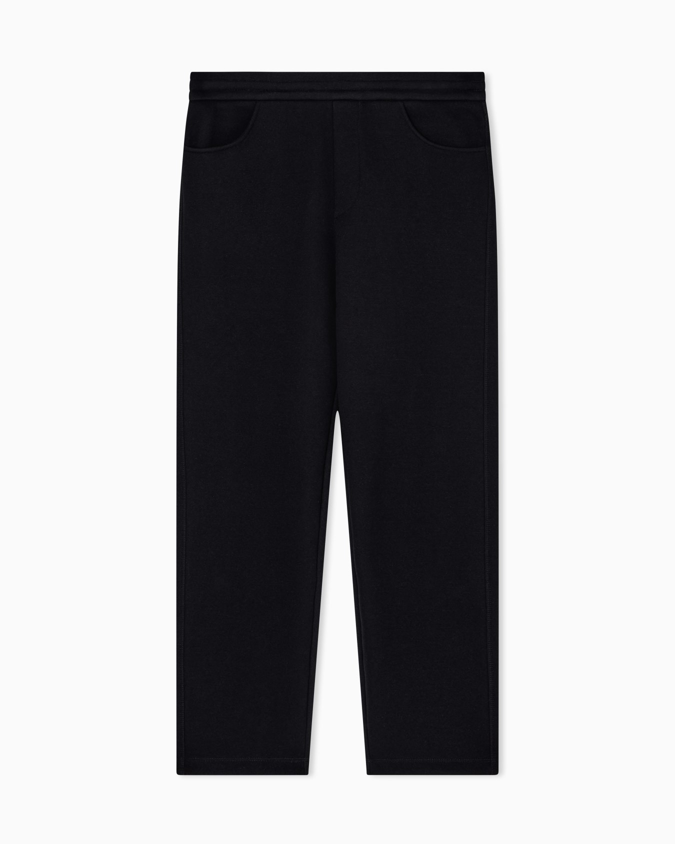 Cotton blend pique trousers Slide 0