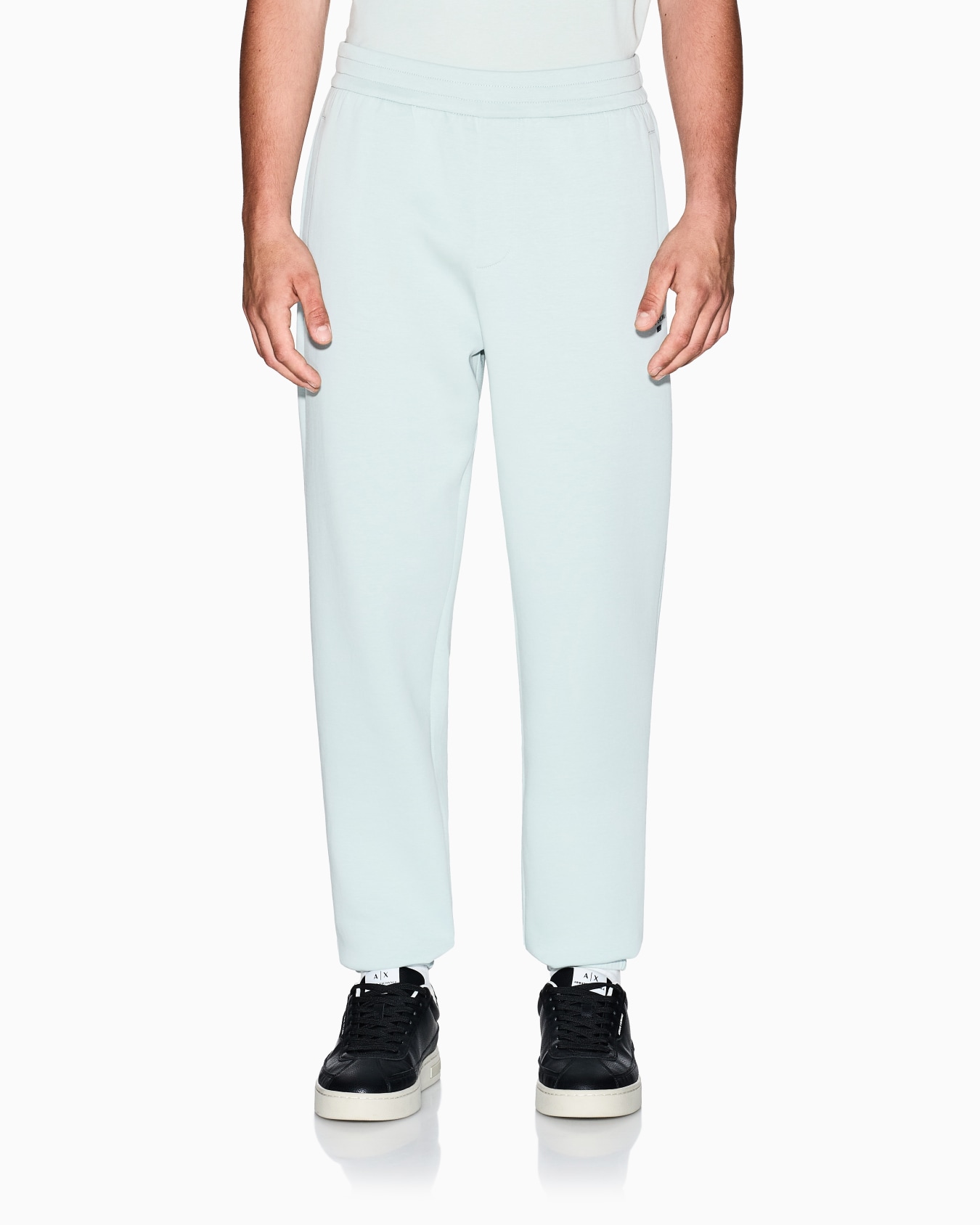 COTTON BLEND JOGGER SWEATPANTS WITH LOGO Slide 3