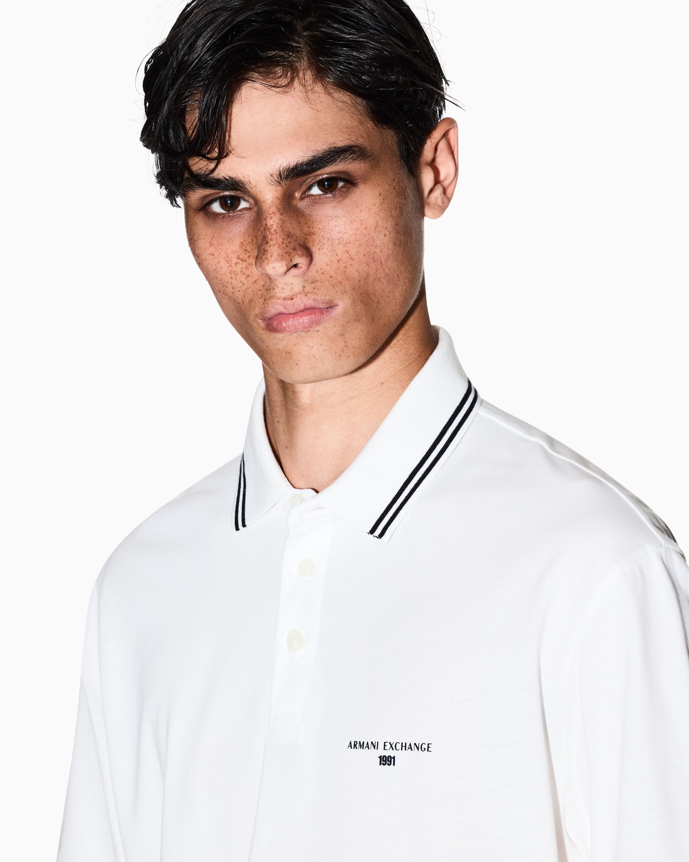 Regular fit cotton jersey polo shirt Slide 4