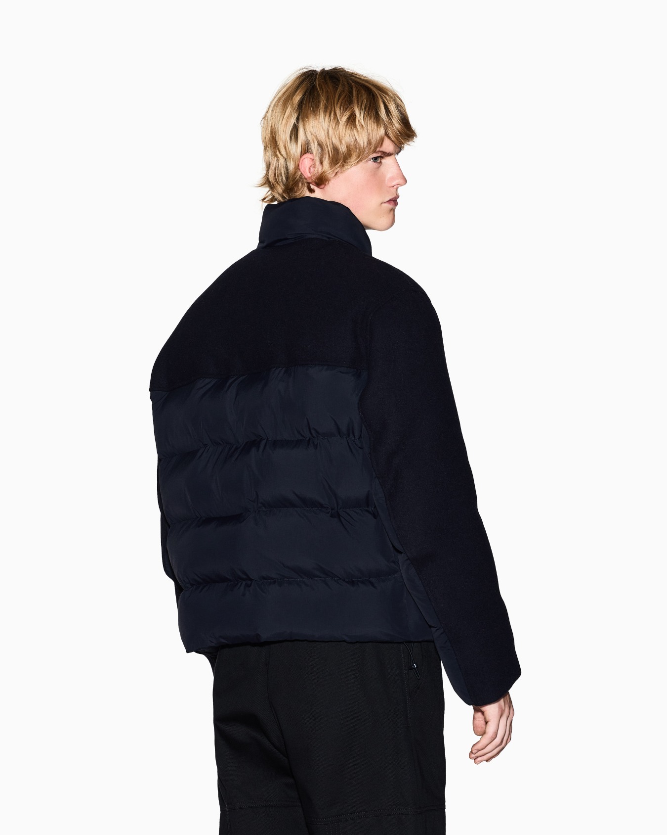 Jacket with zip and contrasting inserts Slide 2
