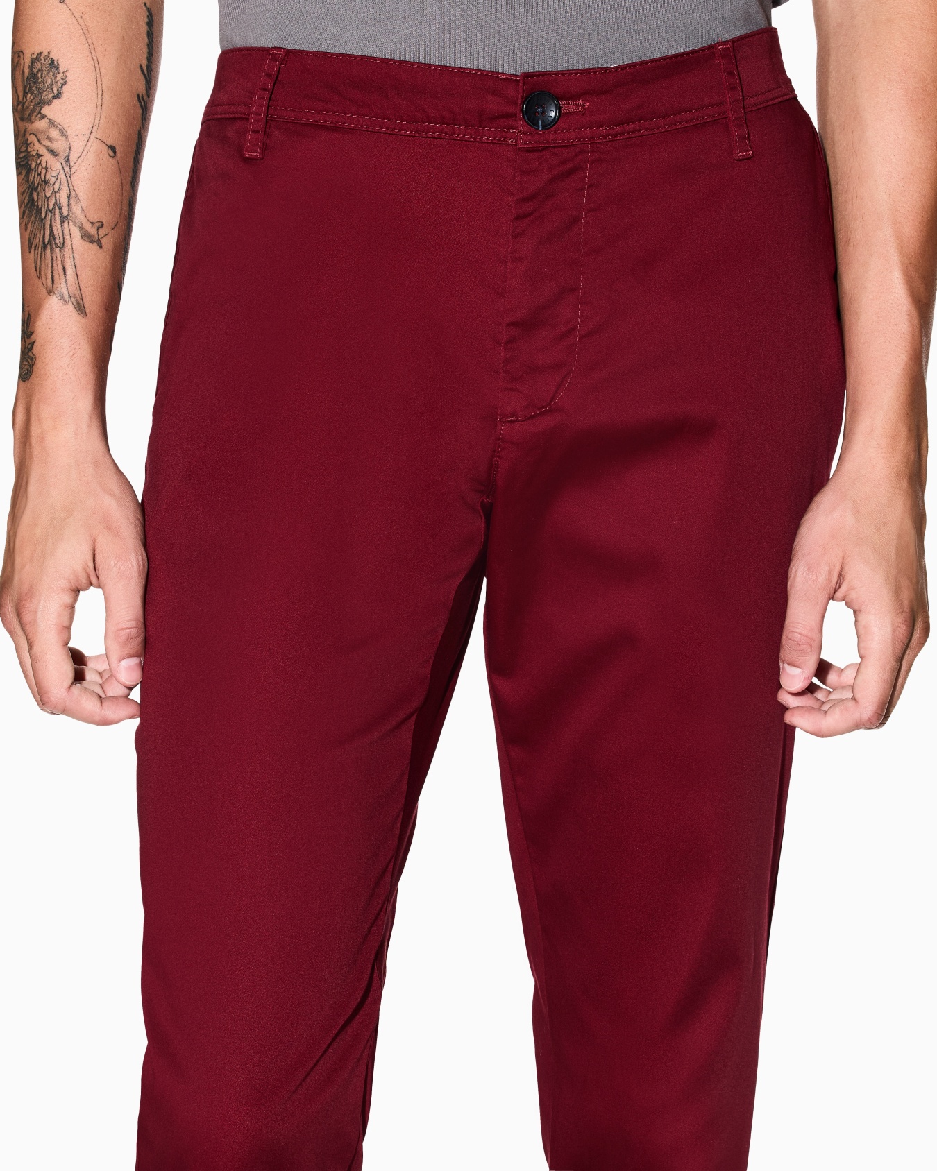 Pantalones chinos de algodón elástico Diapositiva 4