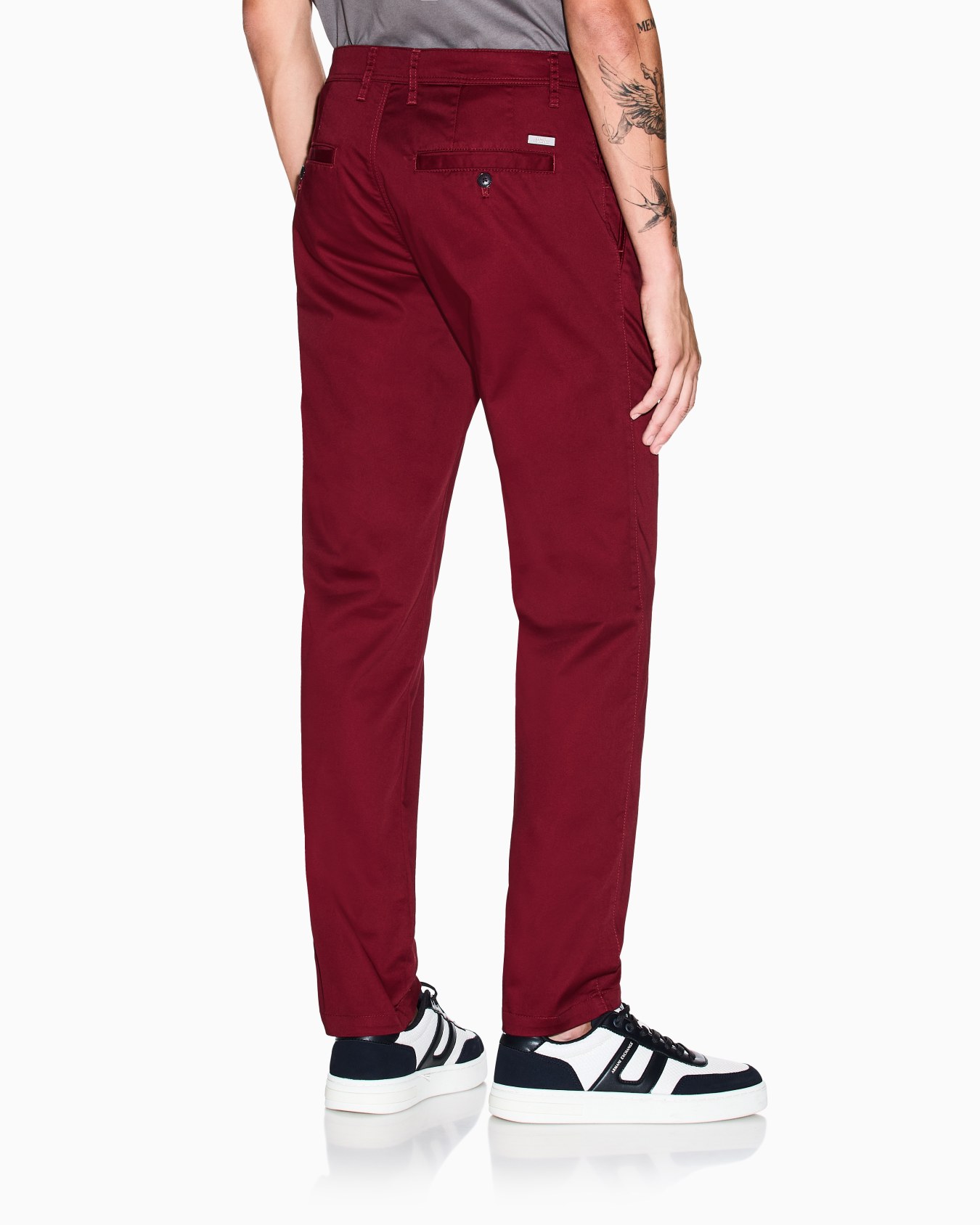 Pantalones chinos de algodón elástico Diapositiva 2