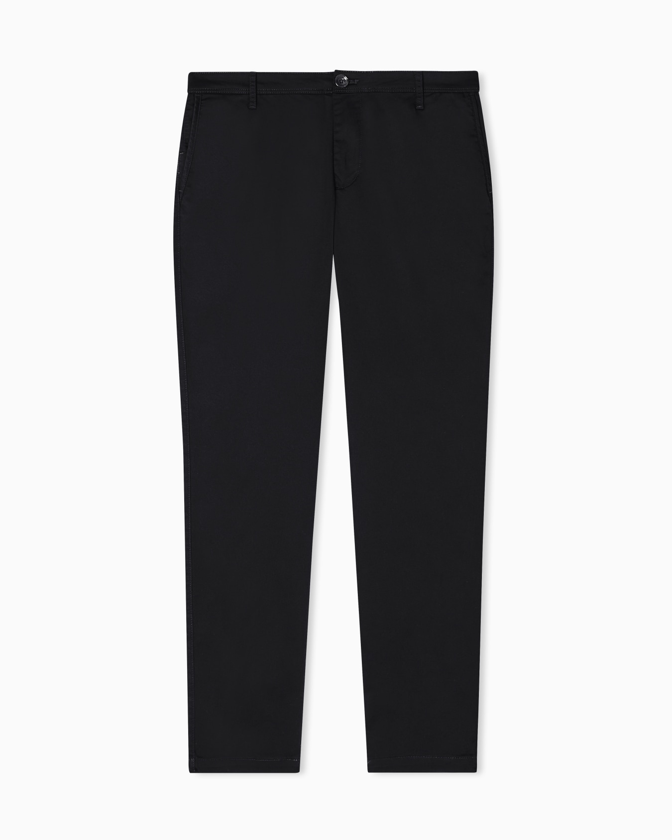 Pantalones elásticos de algodón satinado  Diapositiva 0