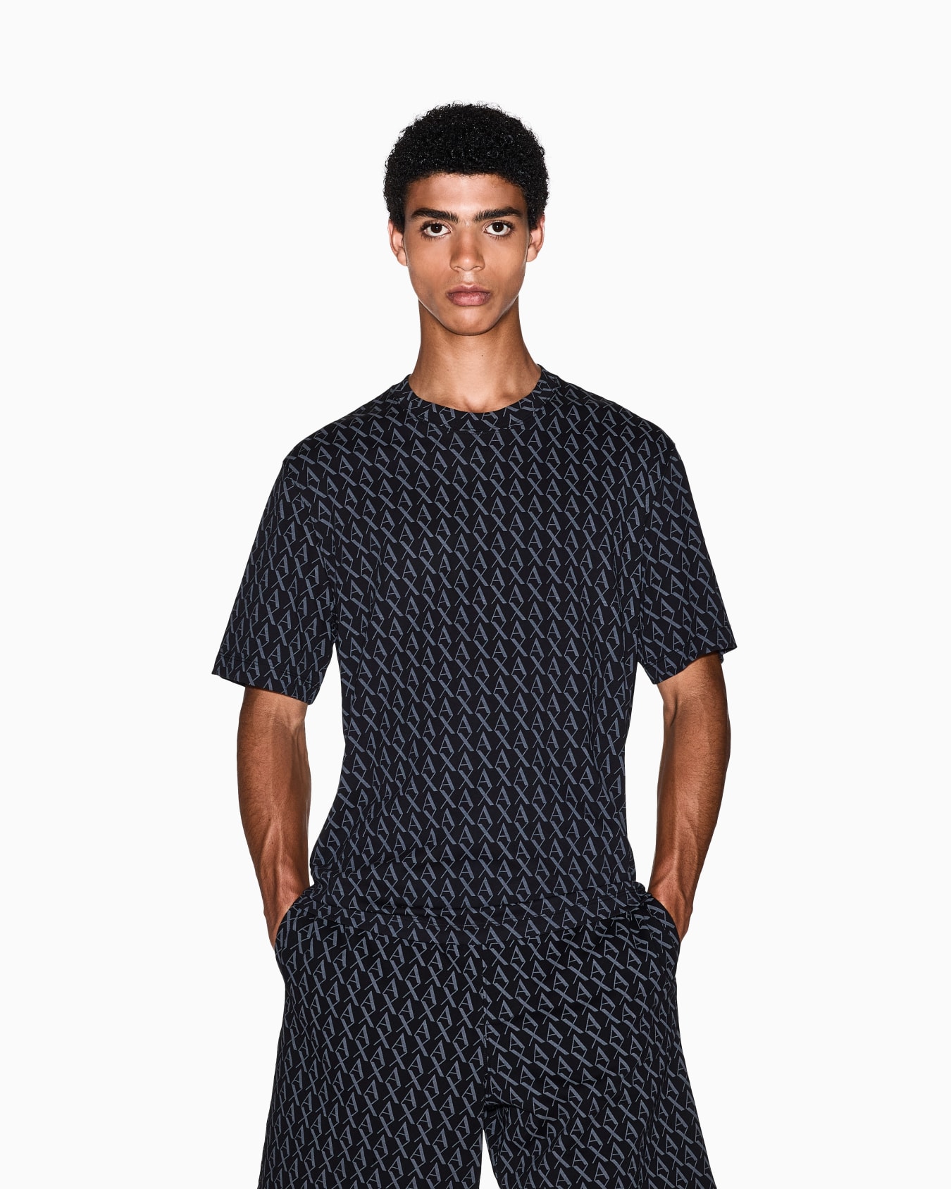  Regular fit monogram logo t-shirt Slide 3