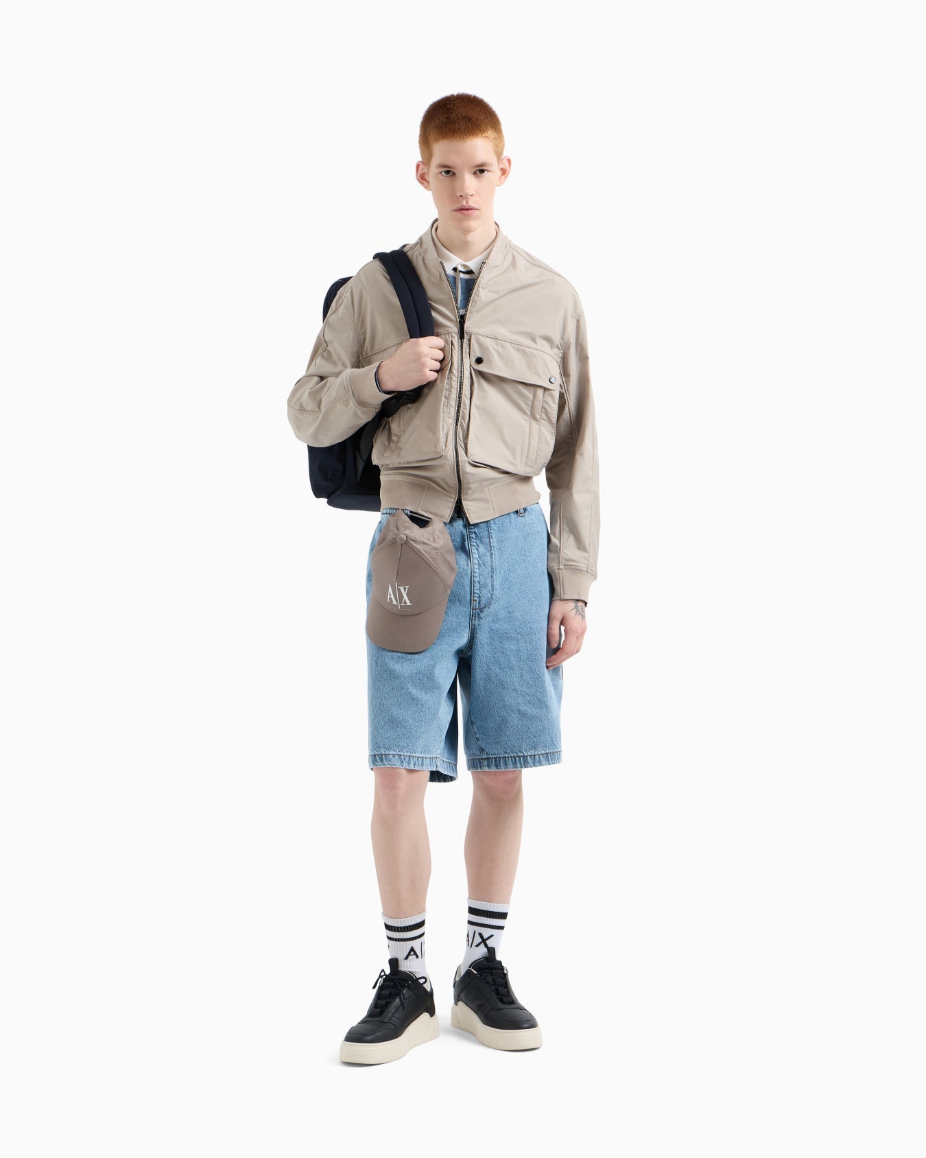 Bermuda en denim extensible Diapositive 1