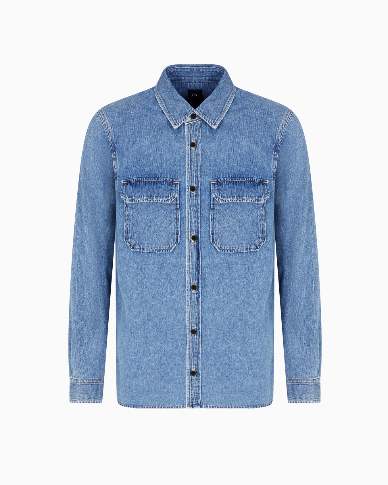 Regular fit denim shirt Slide 0