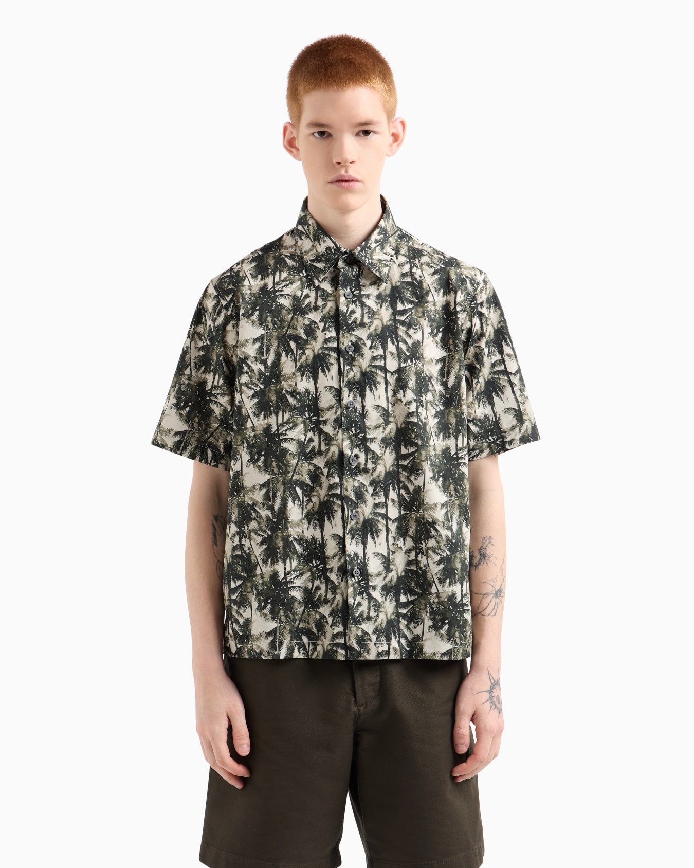 Chemise coupe régulière à motif palmier Diapositive 3