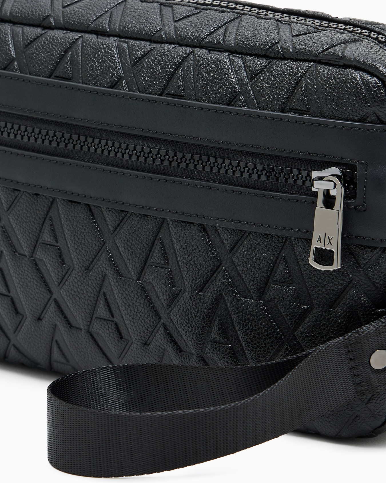 Clutch bag with allover embossed logo Slide 4