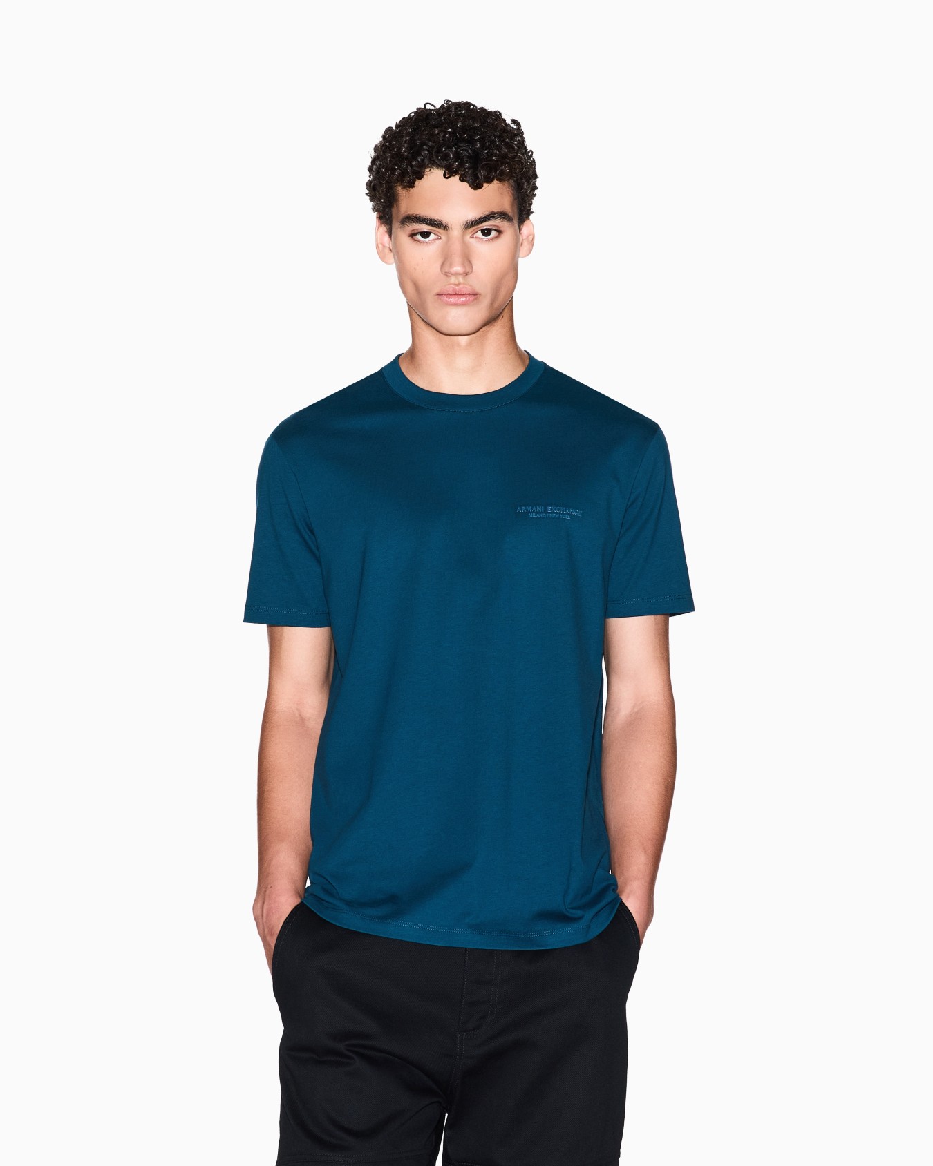 T-shirt coupe régulière avec logo Diapositive 3