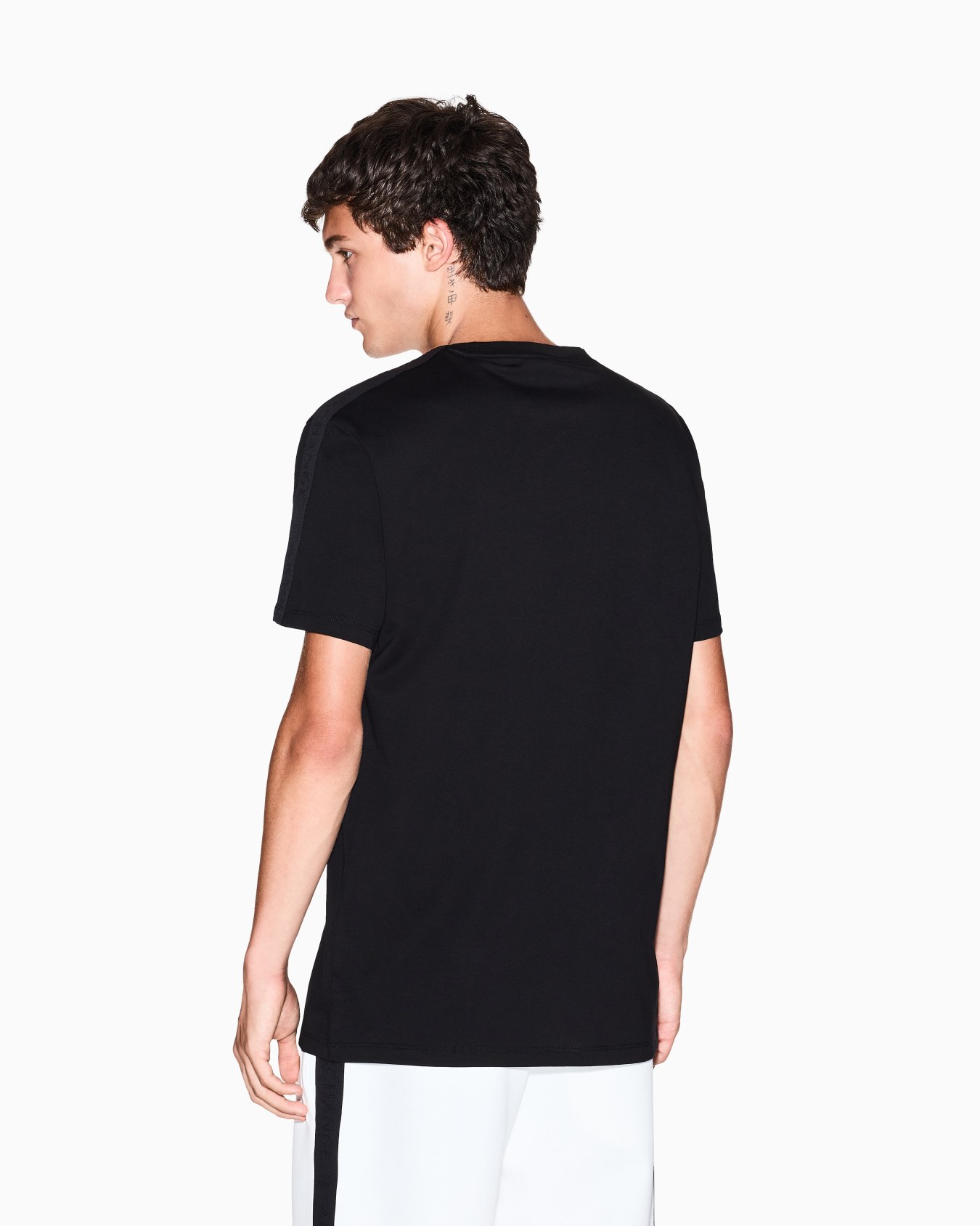 Contrasting regular fit tape t-shirt Slide 2