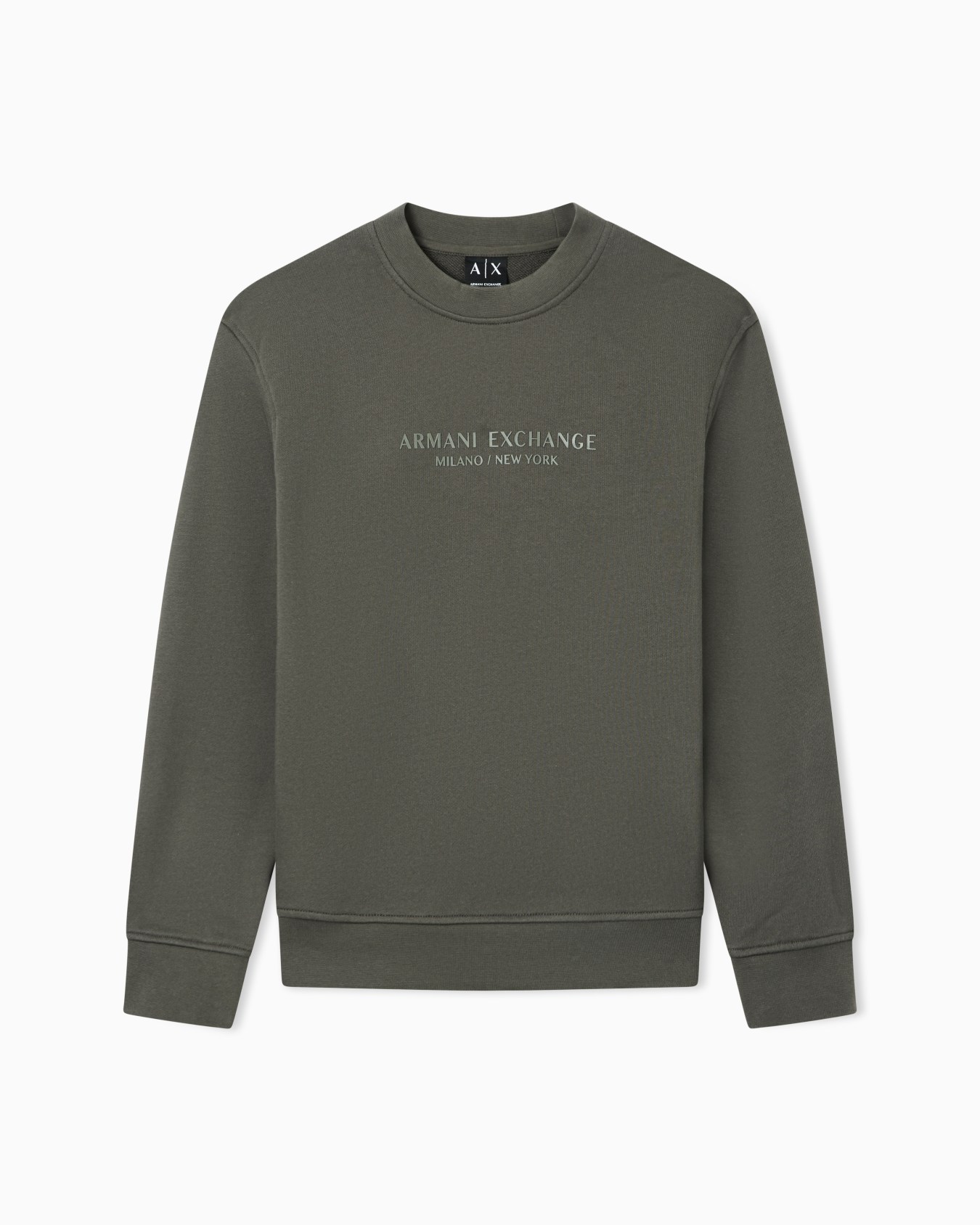 Sweat-shirt ras du cou avec logo ton sur ton Diapositive 0