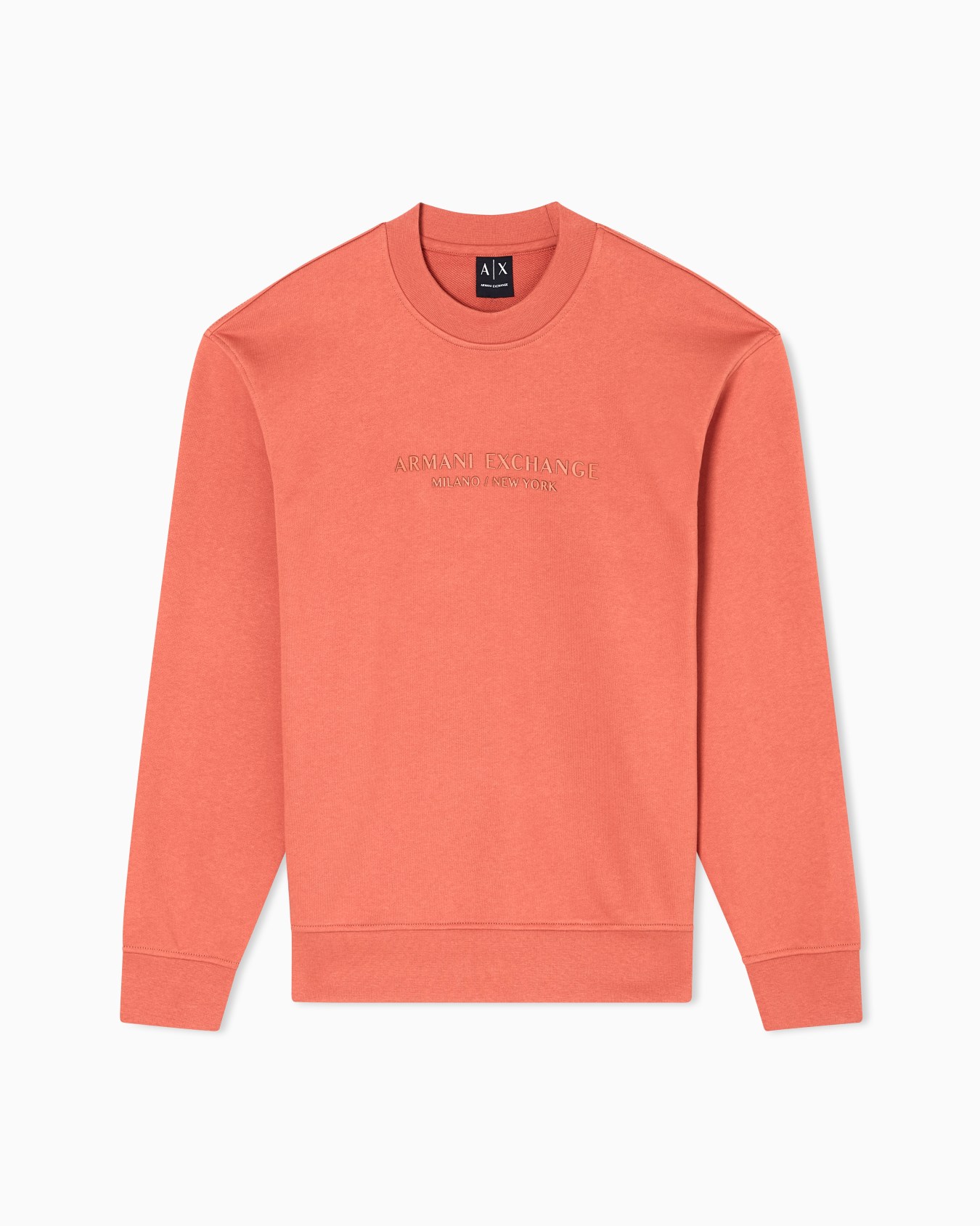 Crewneck sweatshirt with tone logo Slide 0