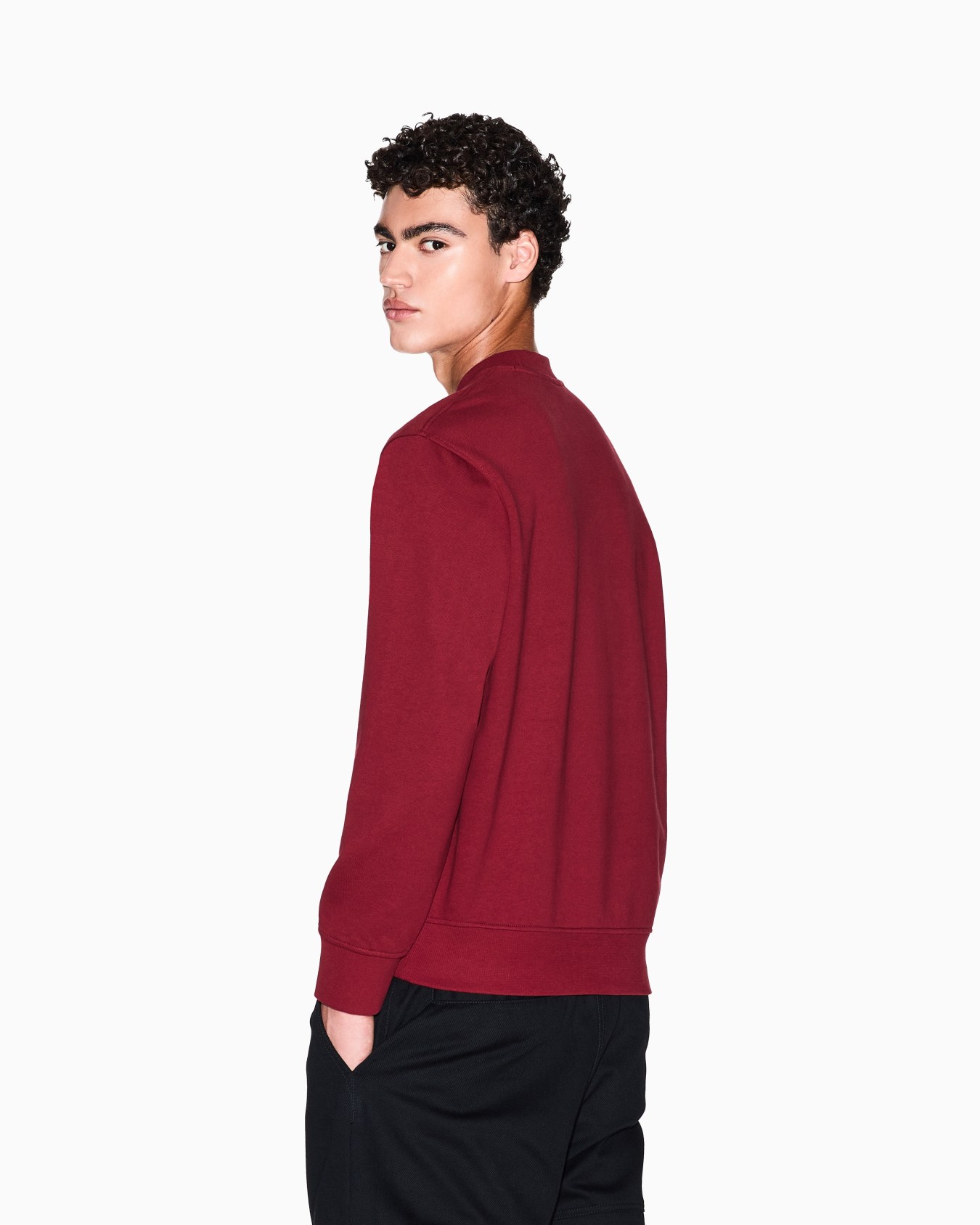 Sweat-shirt ras du cou avec logo ton sur ton Diapositive 2