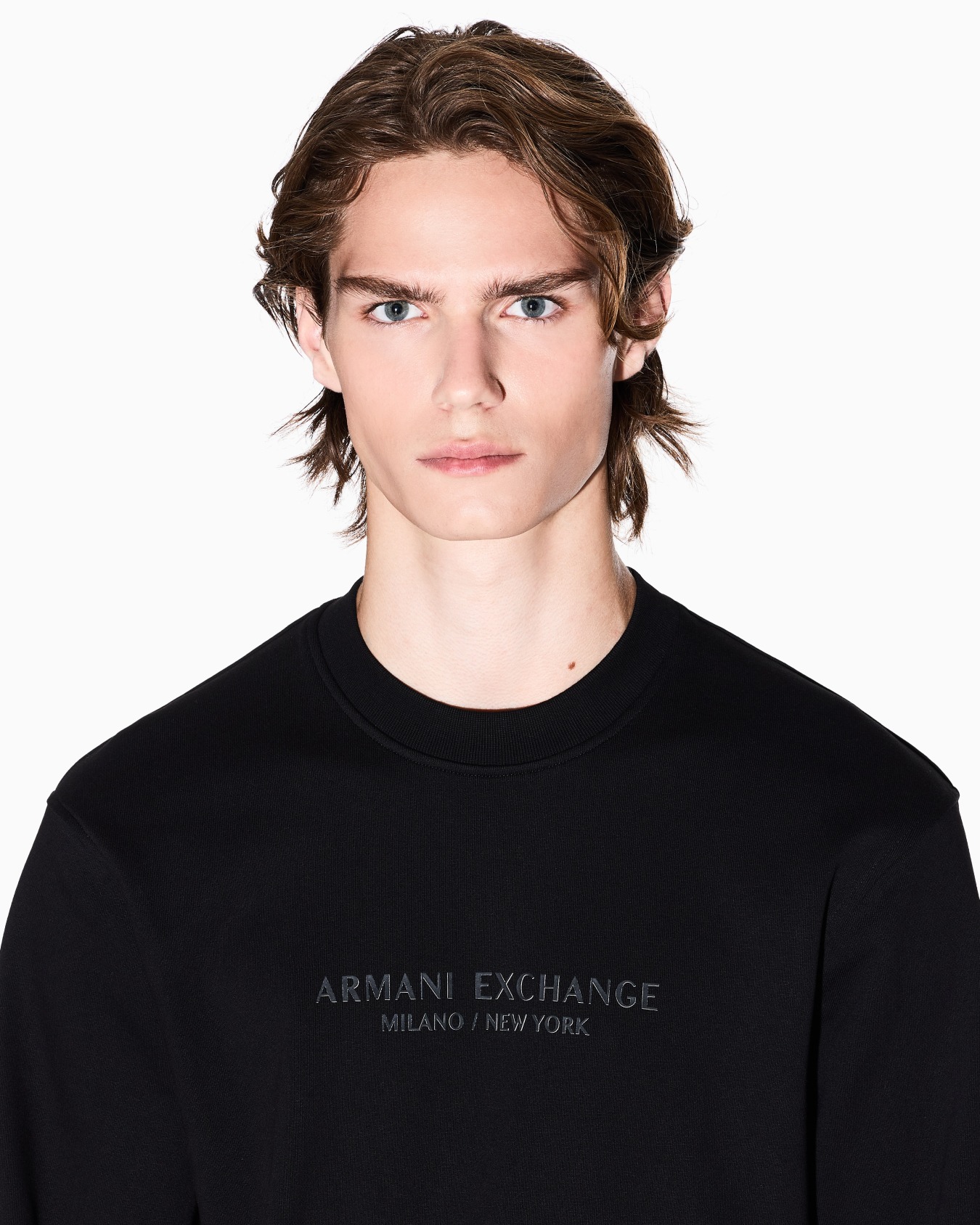 Crewneck sweatshirt with tone logo Slide 5