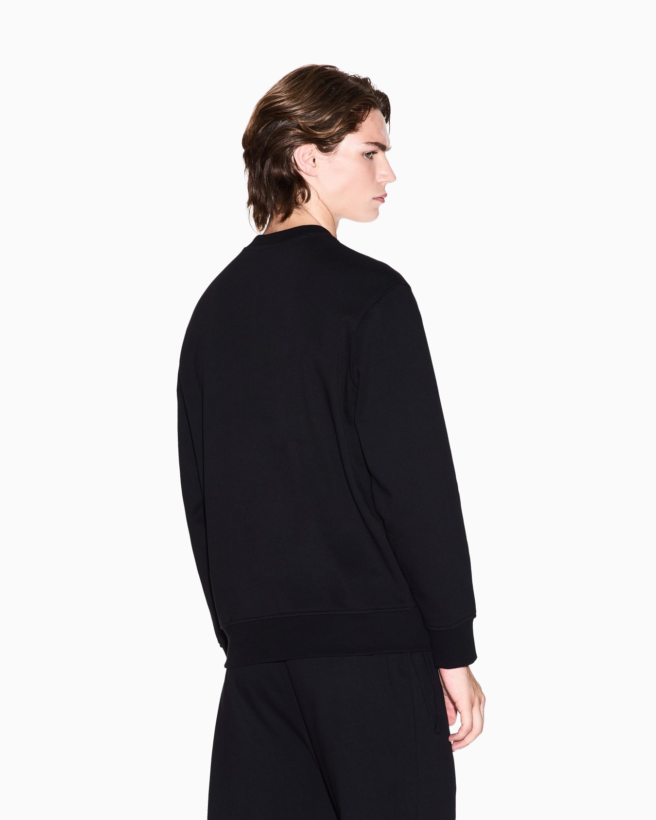 Crewneck sweatshirt with tone logo Slide 3