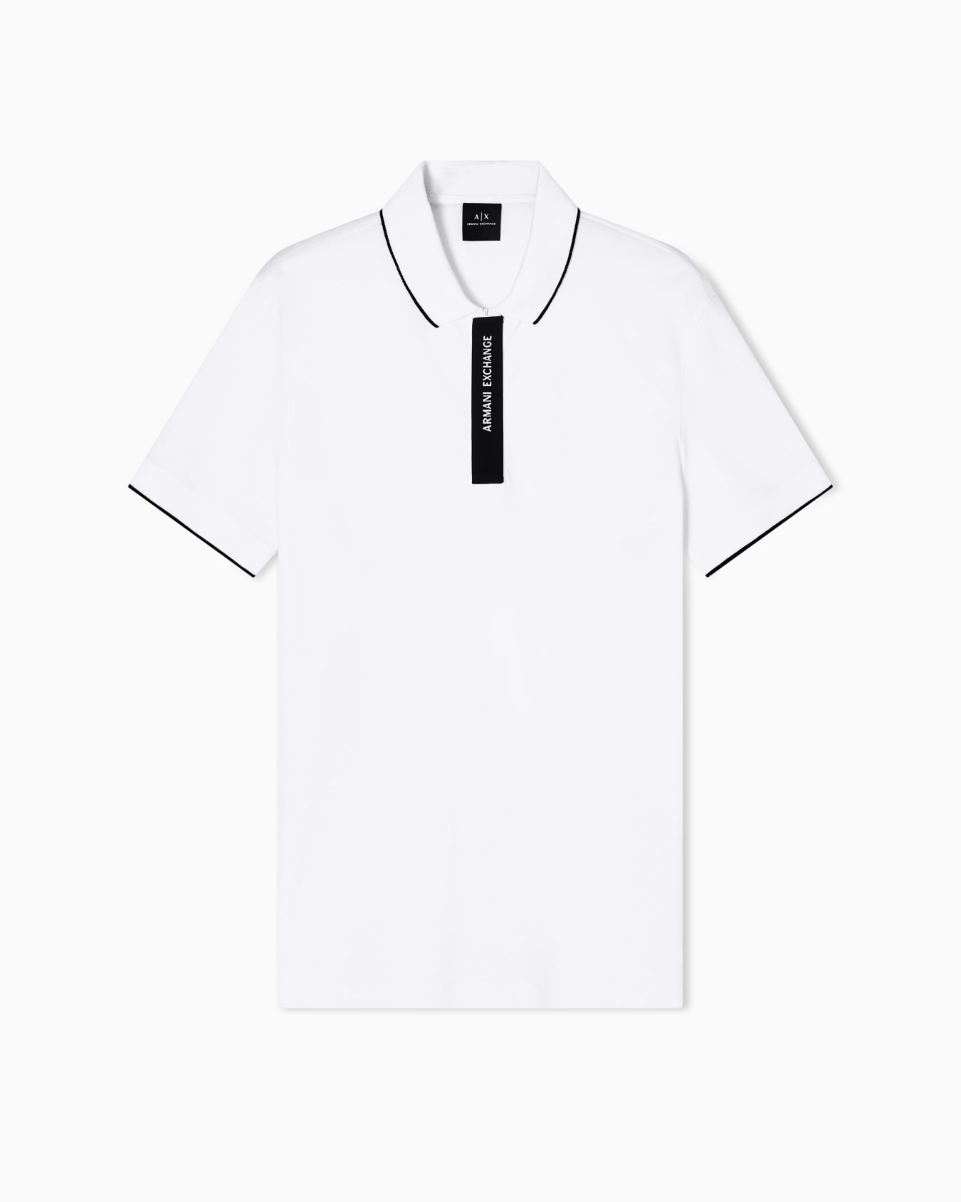 Regular fit polo with logo Slide 0
