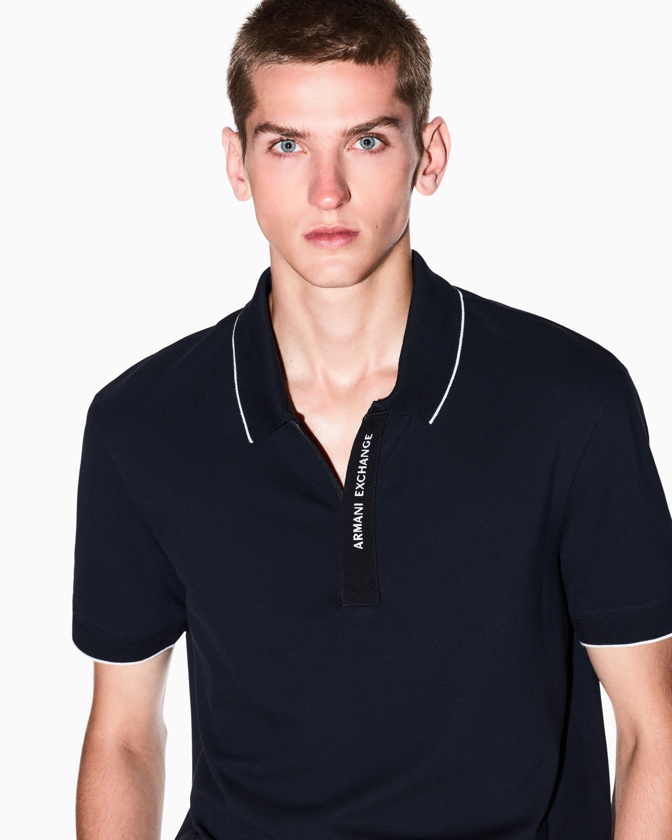 Regular fit polo with logo Slide 6