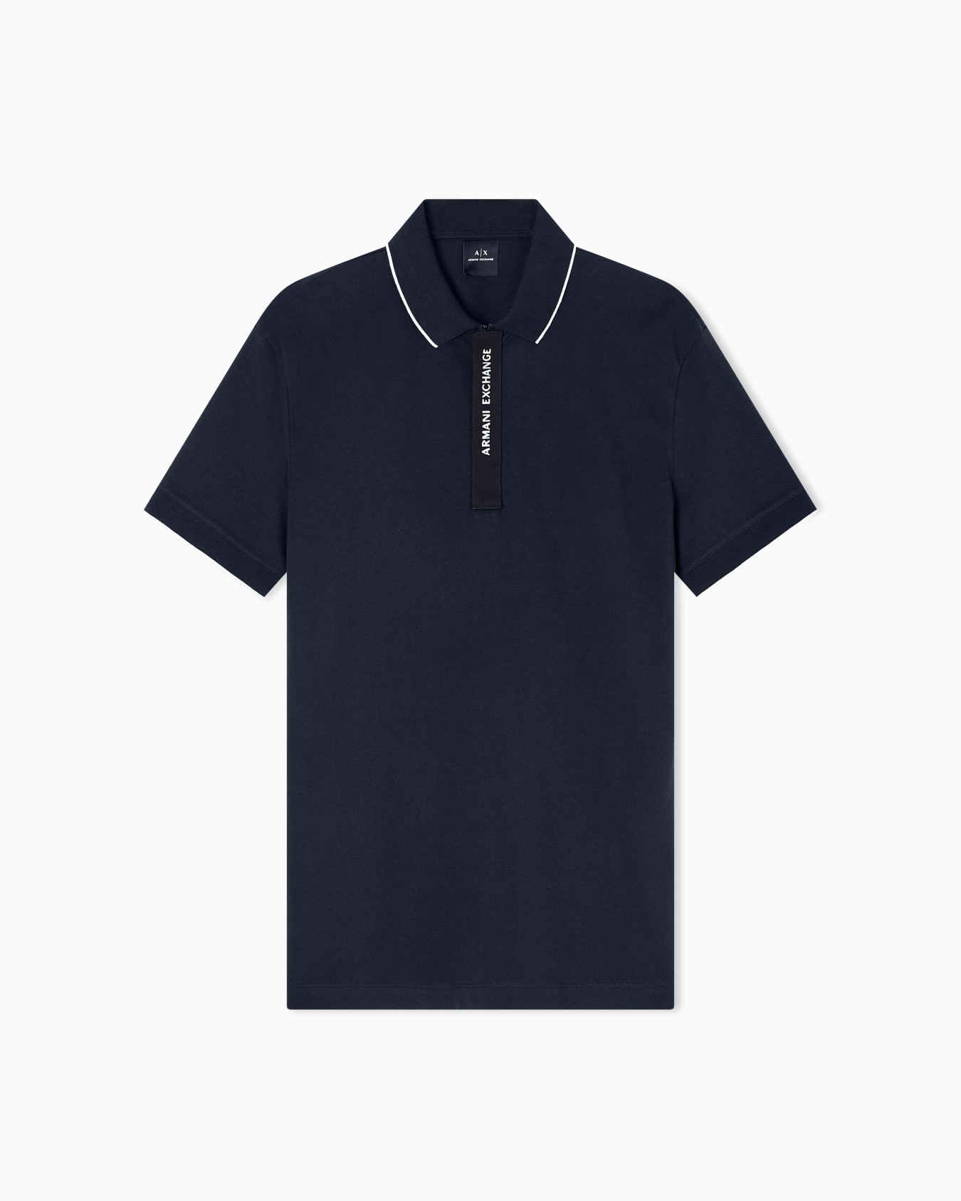 Regular fit polo with logo Slide 0