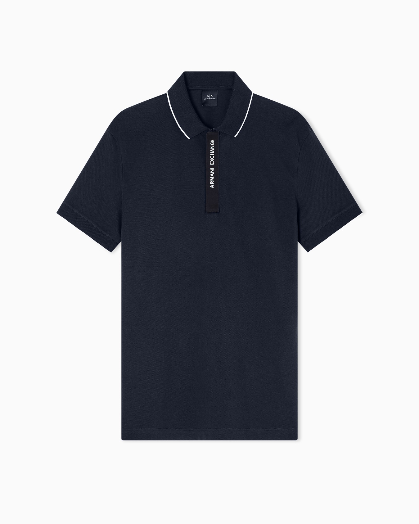 Regular fit polo with logo Slide 0