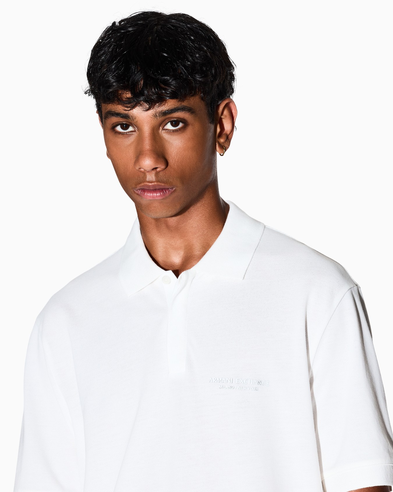 Regular fit polo shirt with tone-on-tone logo Slide 4