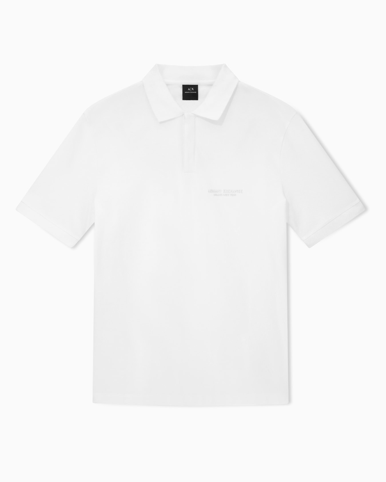 Regular fit polo shirt with tone-on-tone logo Slide 0