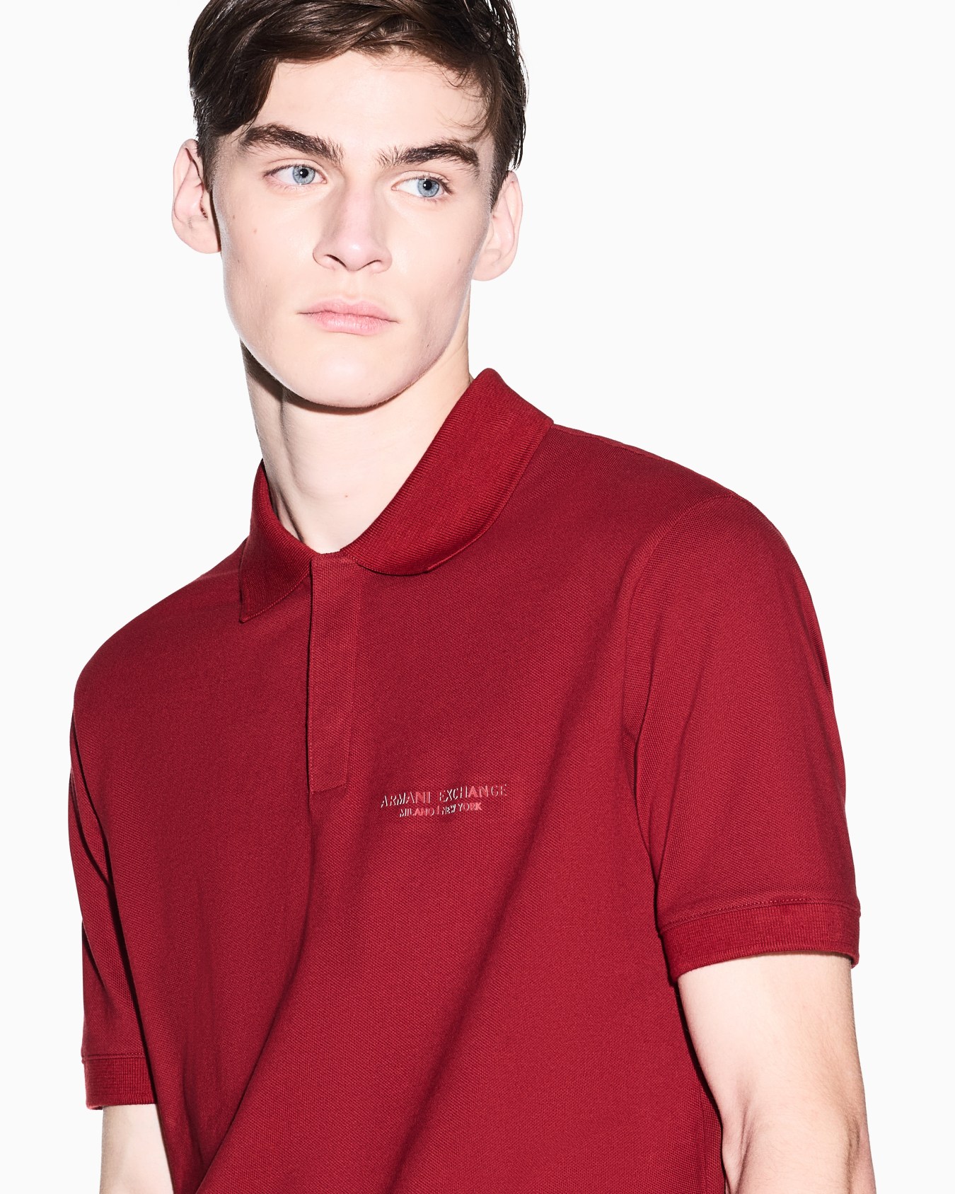 Regular fit polo shirt with tone-on-tone logo Slide 4