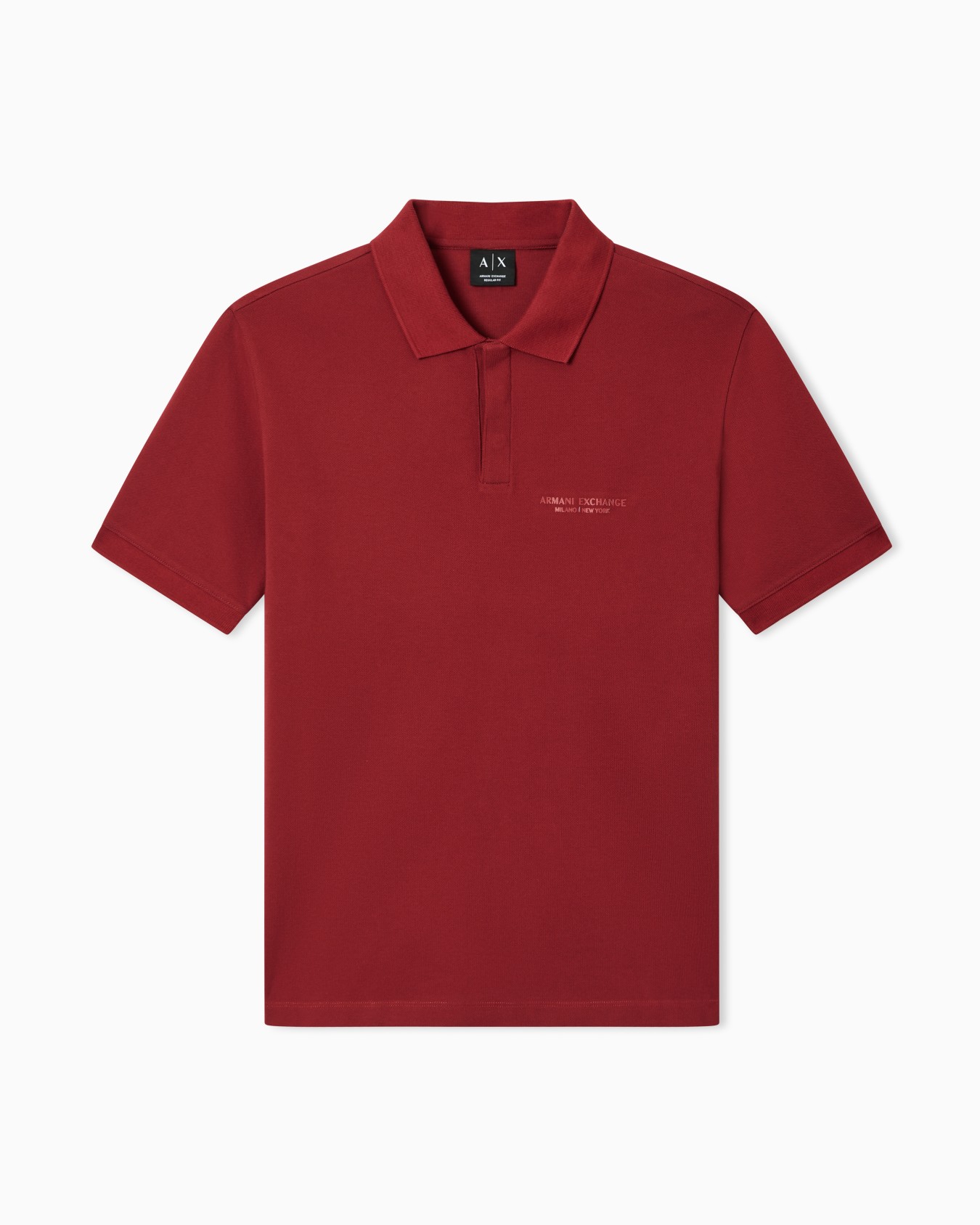 Regular fit polo shirt with tone-on-tone logo Slide 0