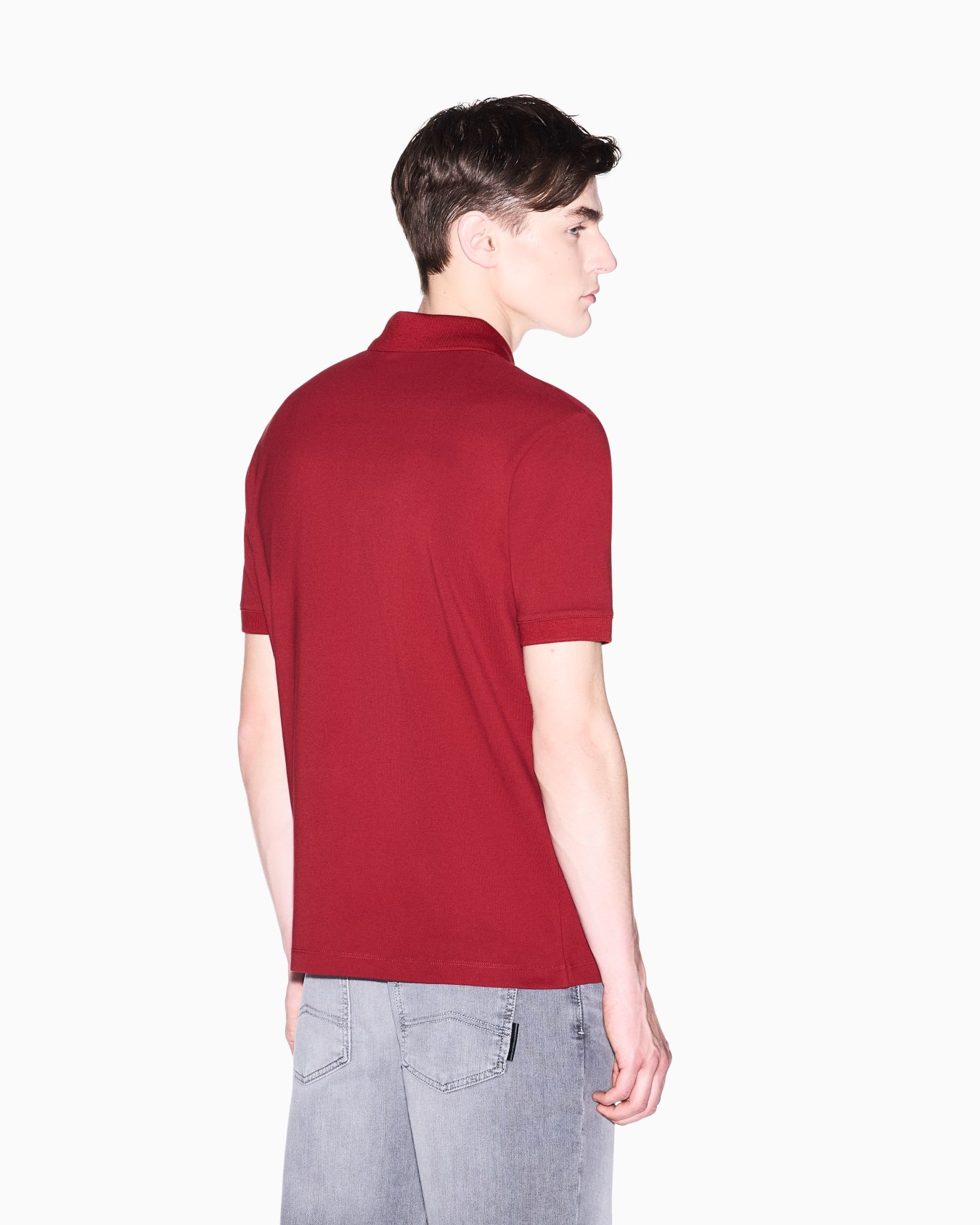 Regular fit polo shirt with tone-on-tone logo Slide 2