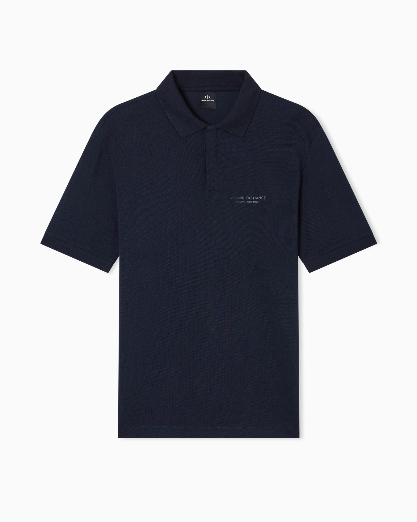 Regular fit polo shirt with tone-on-tone logo Slide 0