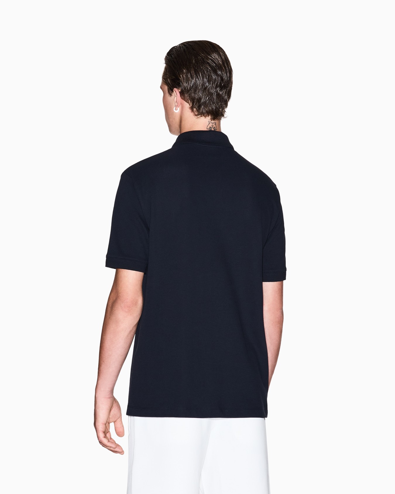 Regular fit polo shirt with tone-on-tone logo Slide 2