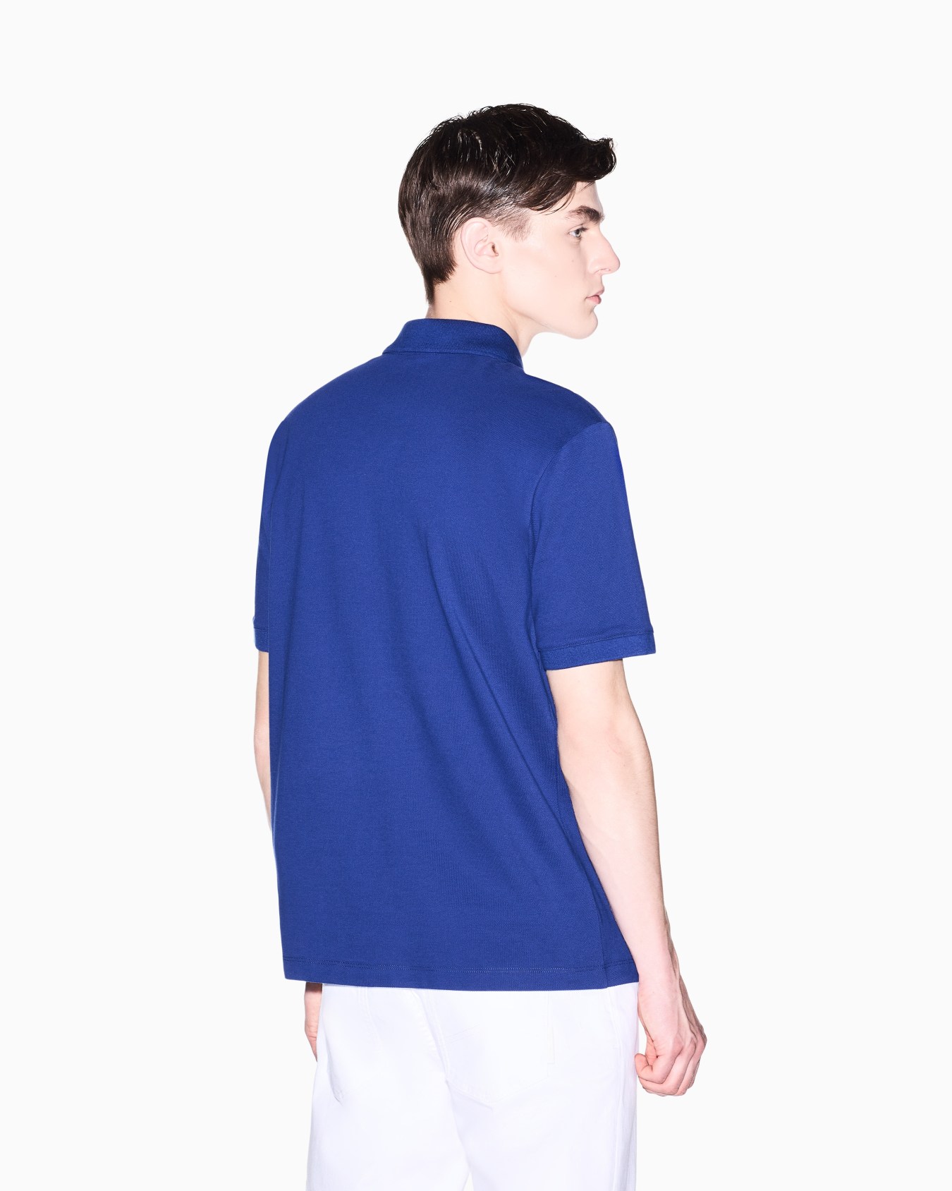 Regular fit polo shirt with tone-on-tone logo Slide 2