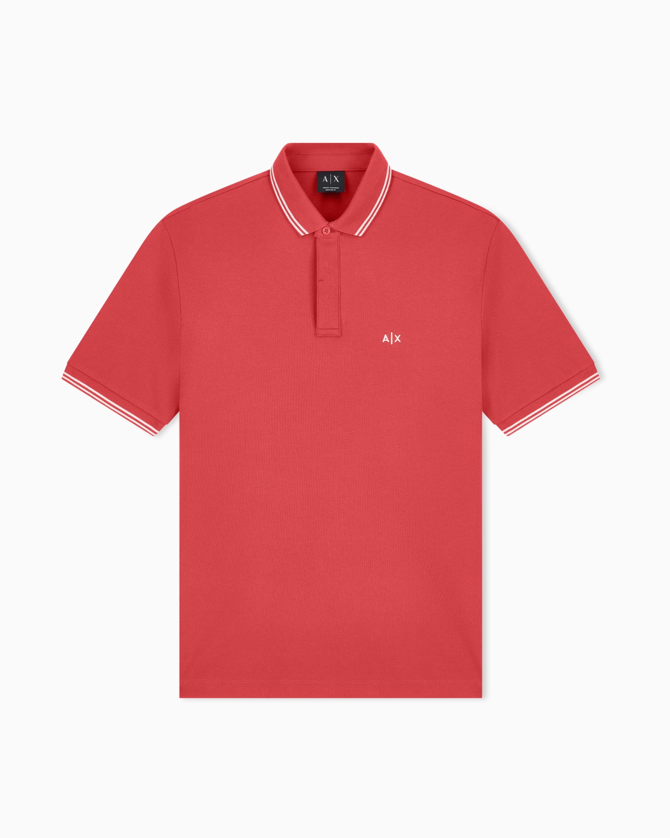 regular fit polo shirt in stretch cotton piquet Slide 0