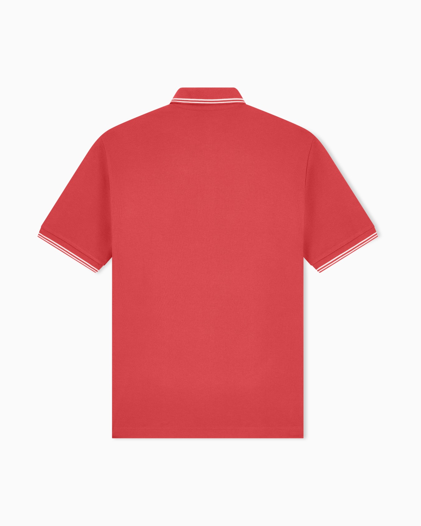 regular fit polo shirt in stretch cotton piquet Slide 2