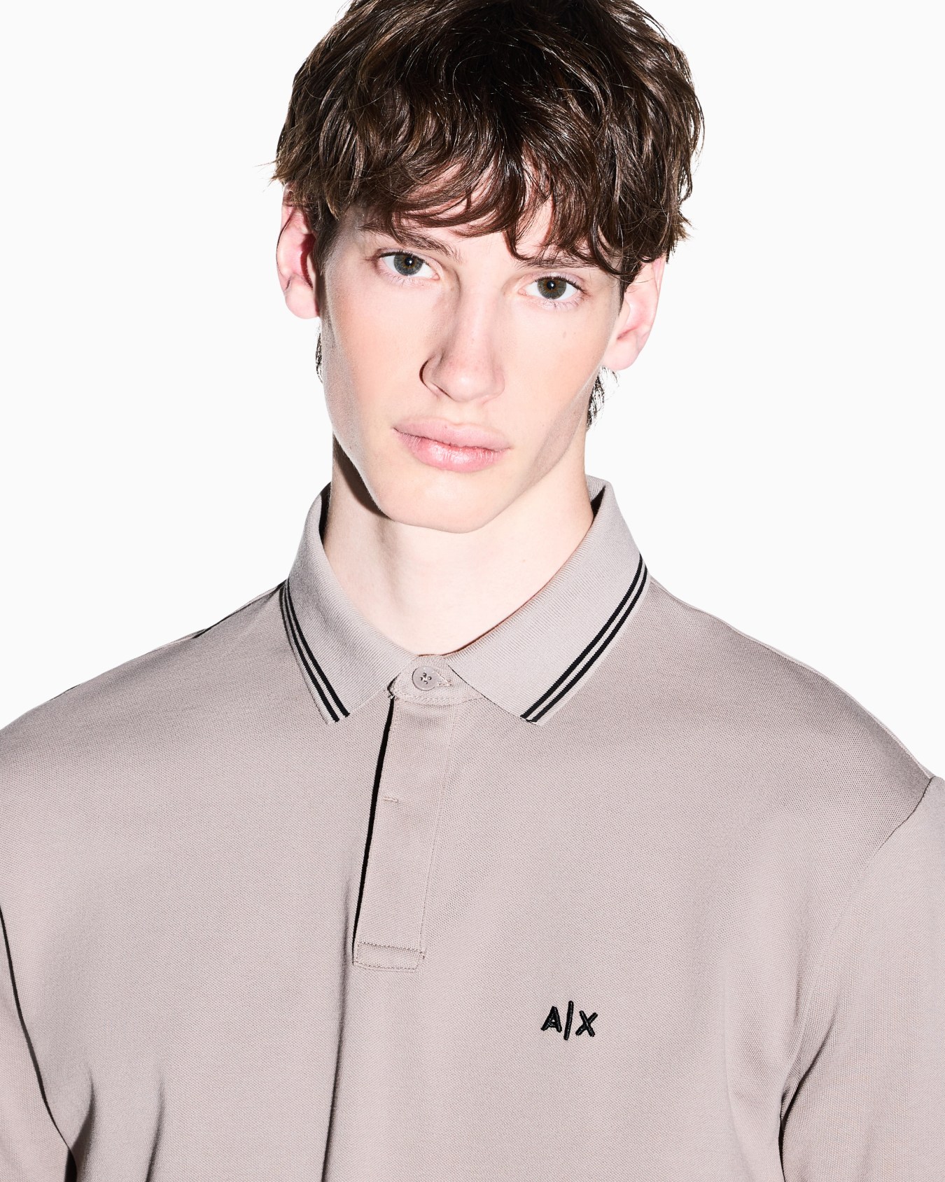 Stretch Pique Polo Shirt with Contrasting Trim Slide 4