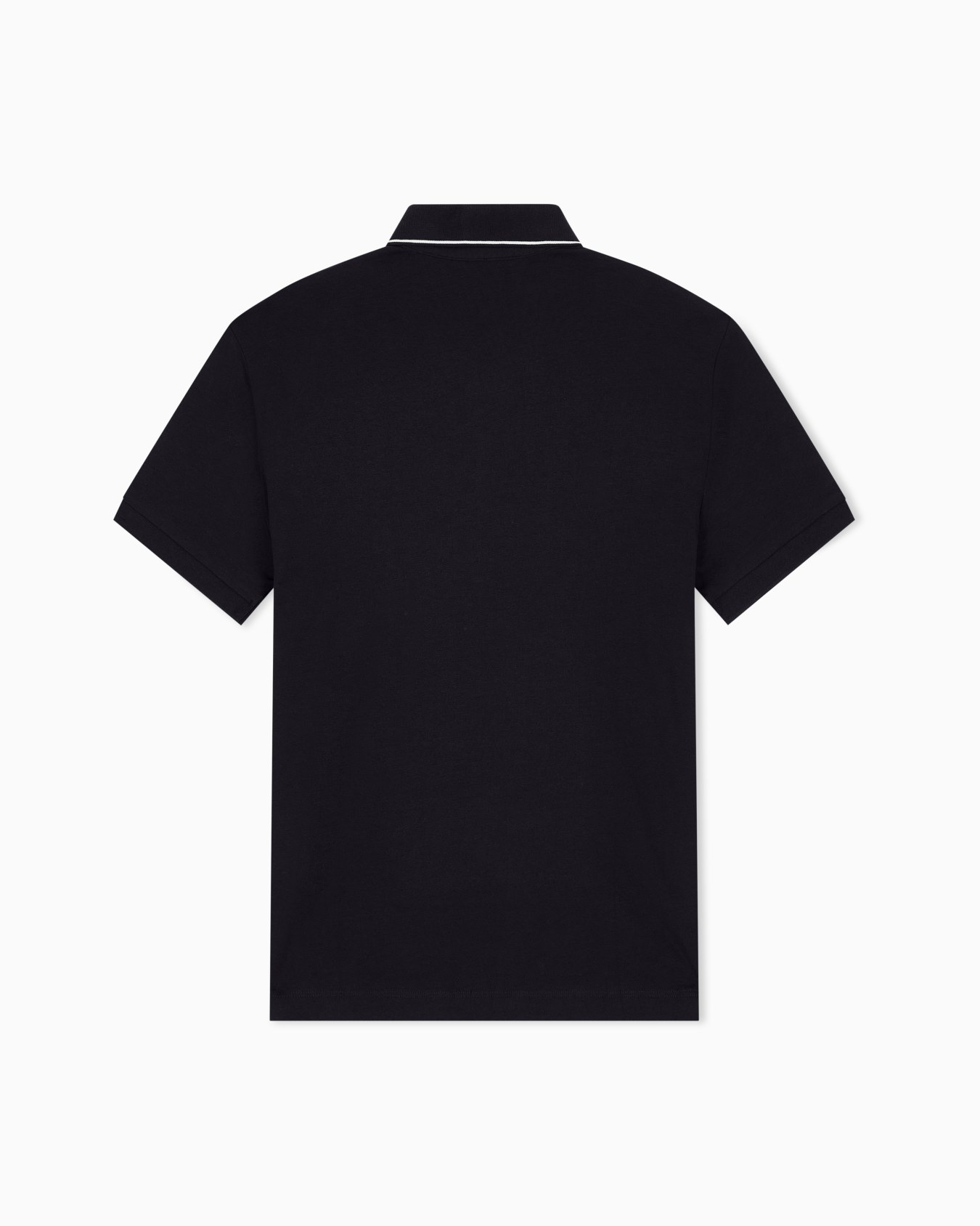 Polo slim en coton stretch avec liseré au col Essential Diapositive 2