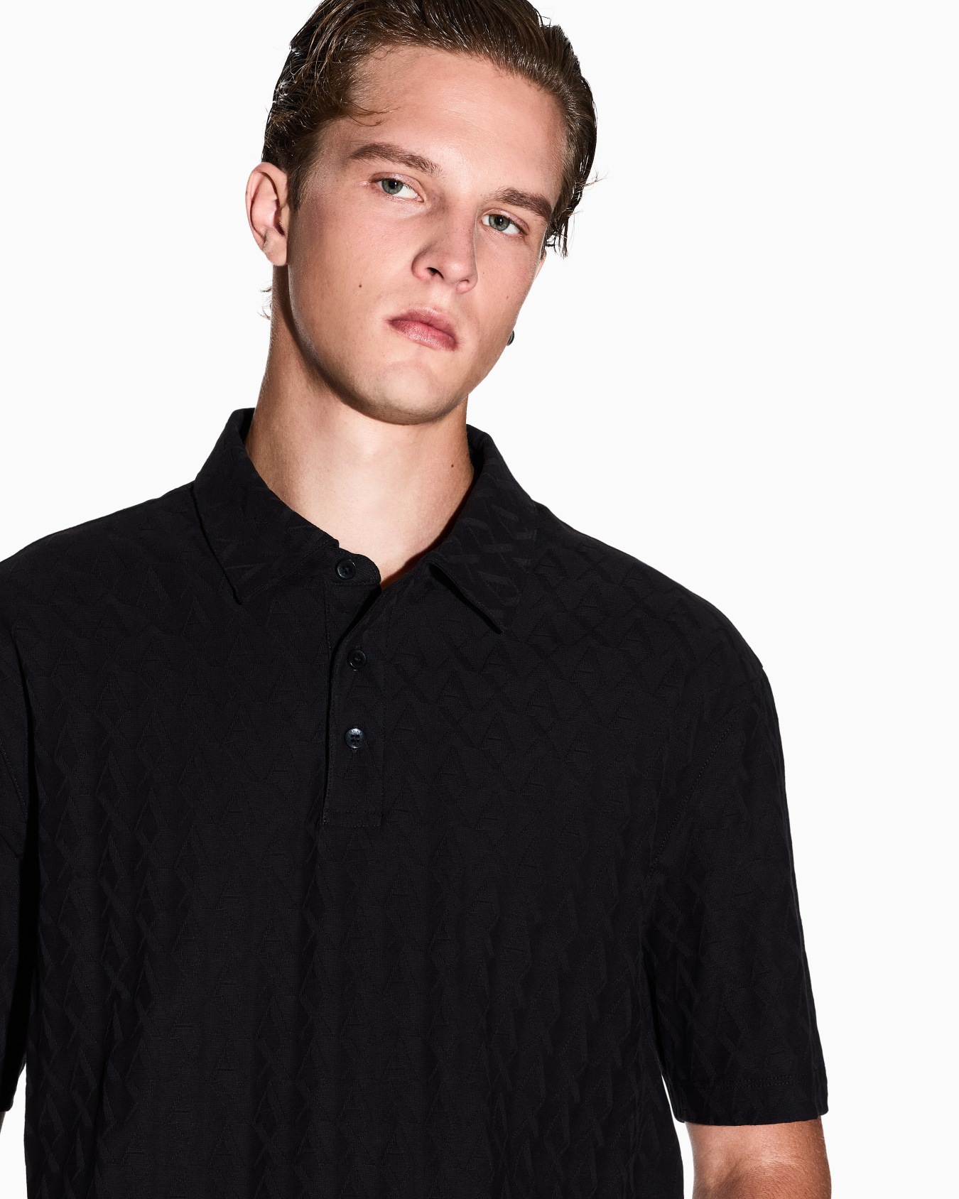 REGULAR FIT POLO SHIRT IN MERCERIZED COTTON Slide 4