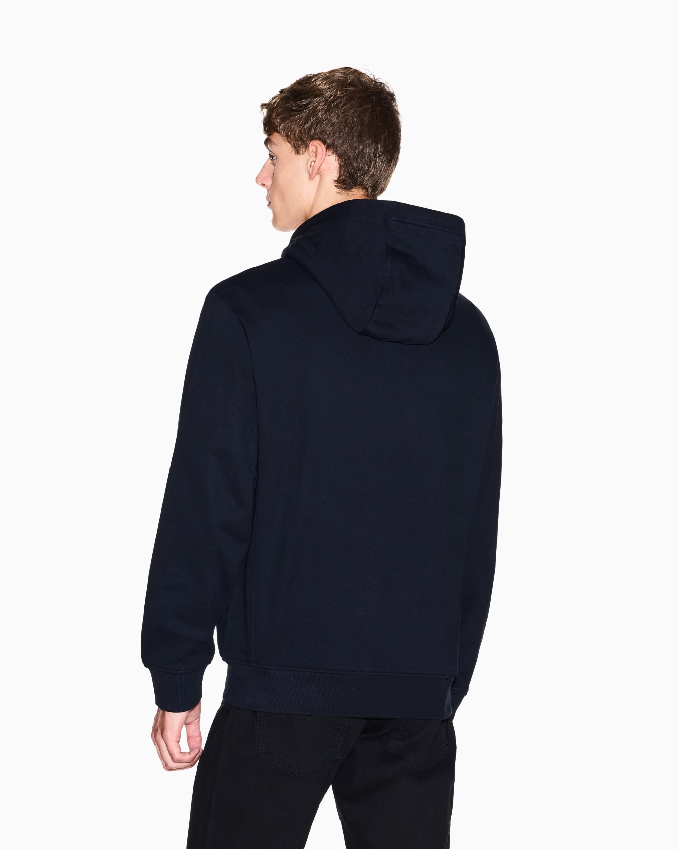 Full-zip hoodie in cotton French terry  Slide 5