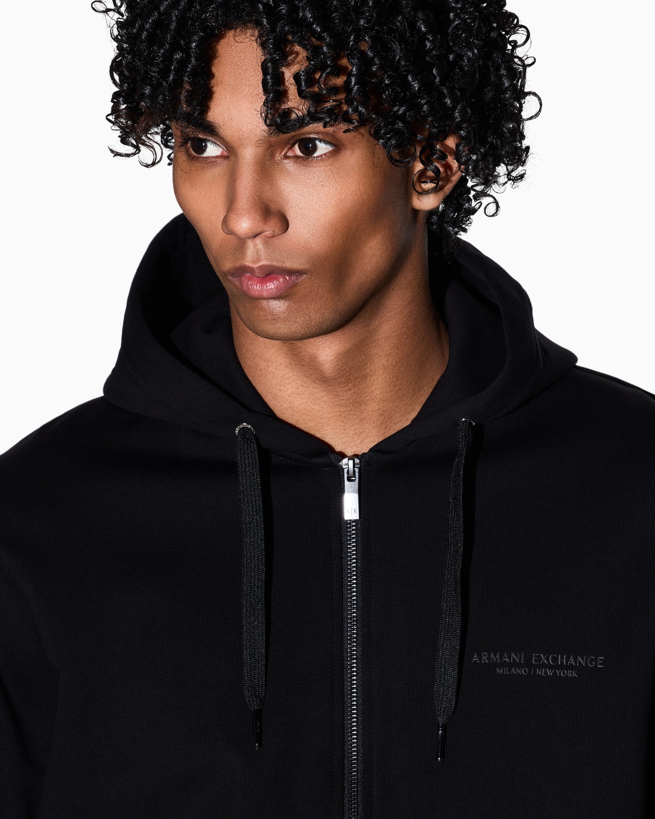 Full-zip hoodie in cotton French terry  Slide 6