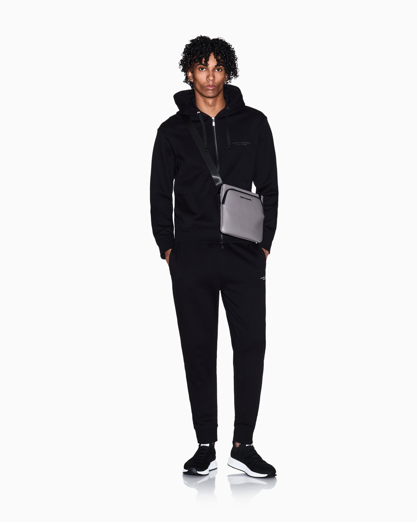 Full-zip hoodie in cotton French terry  Slide 1