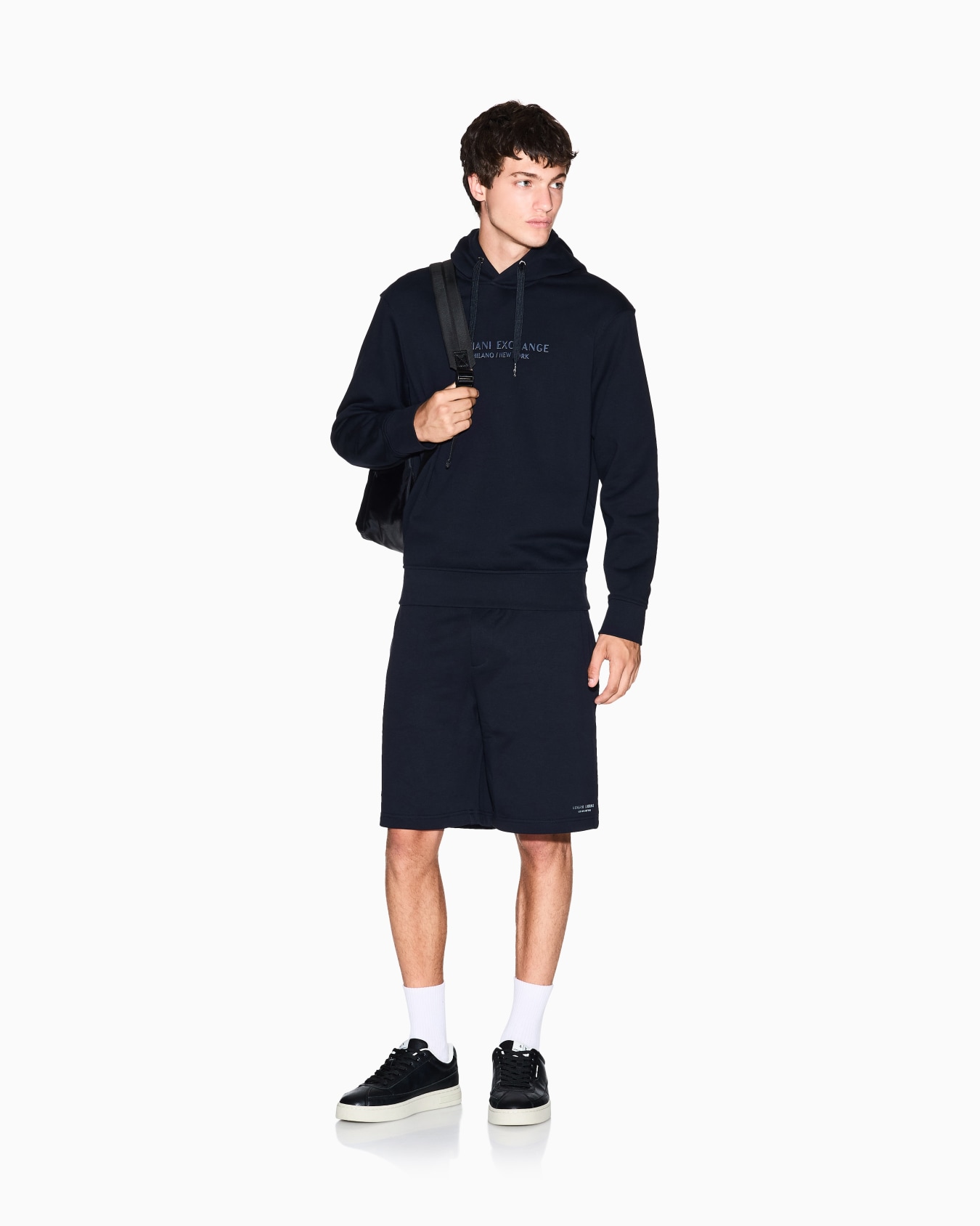 HOODED COTTON LOGO SWEATSHIRT Slide 1