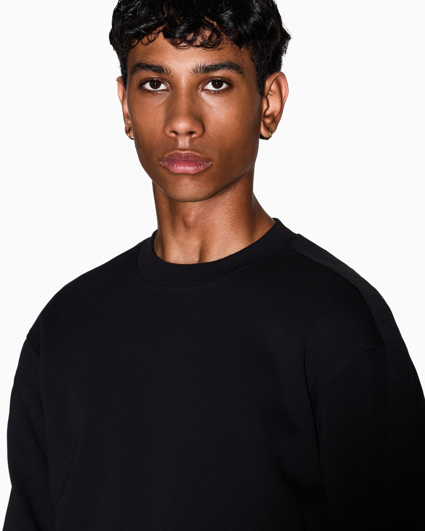 Crewneck Sweatshirt with Logo Bands Slide 4