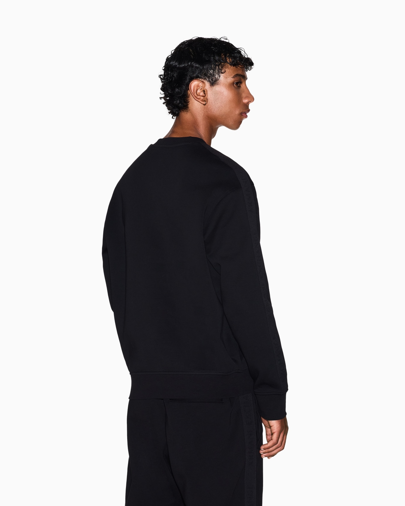 Crewneck Sweatshirt with Logo Bands Slide 2