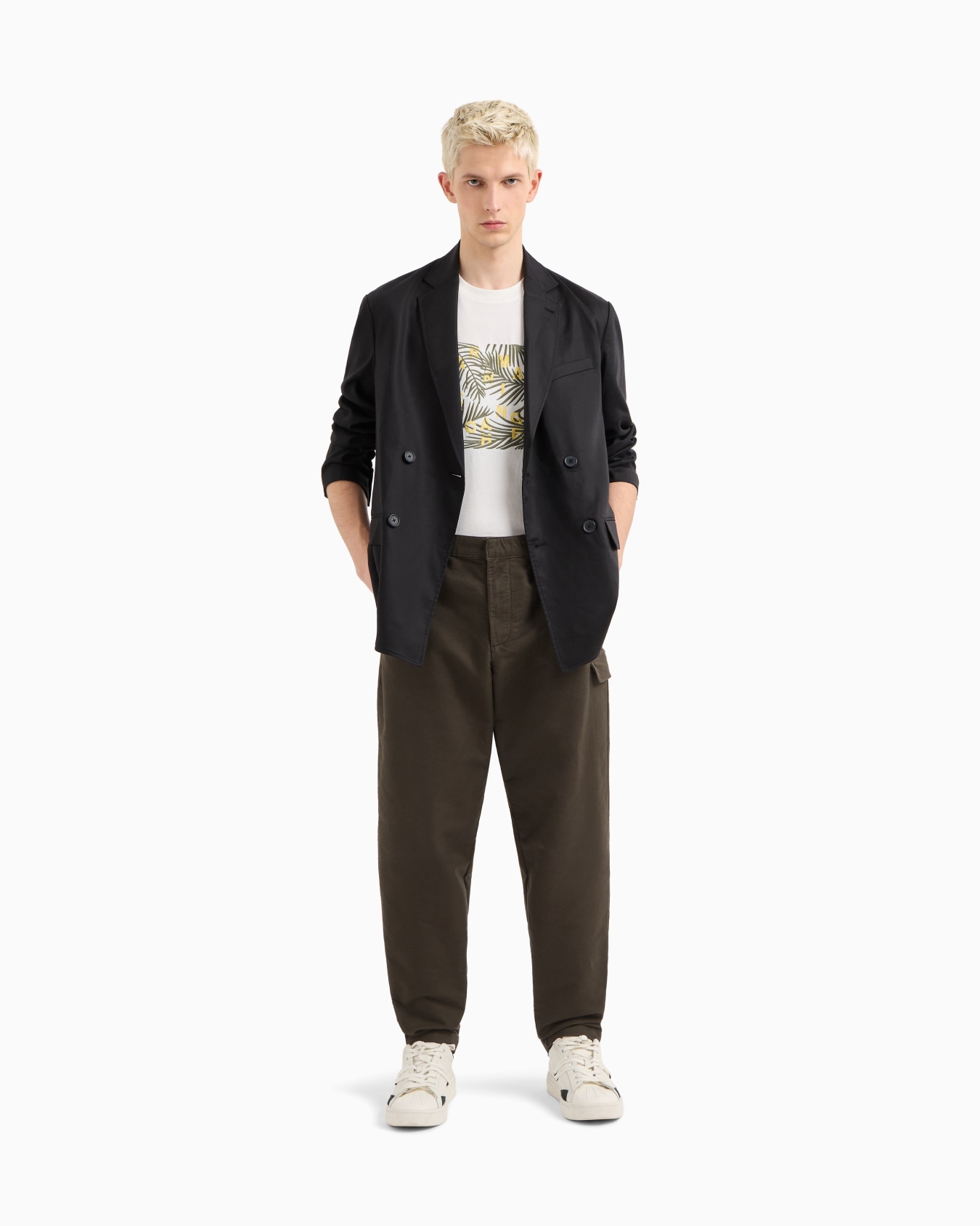 Stretch Cotton Cargo Pants Slide 1