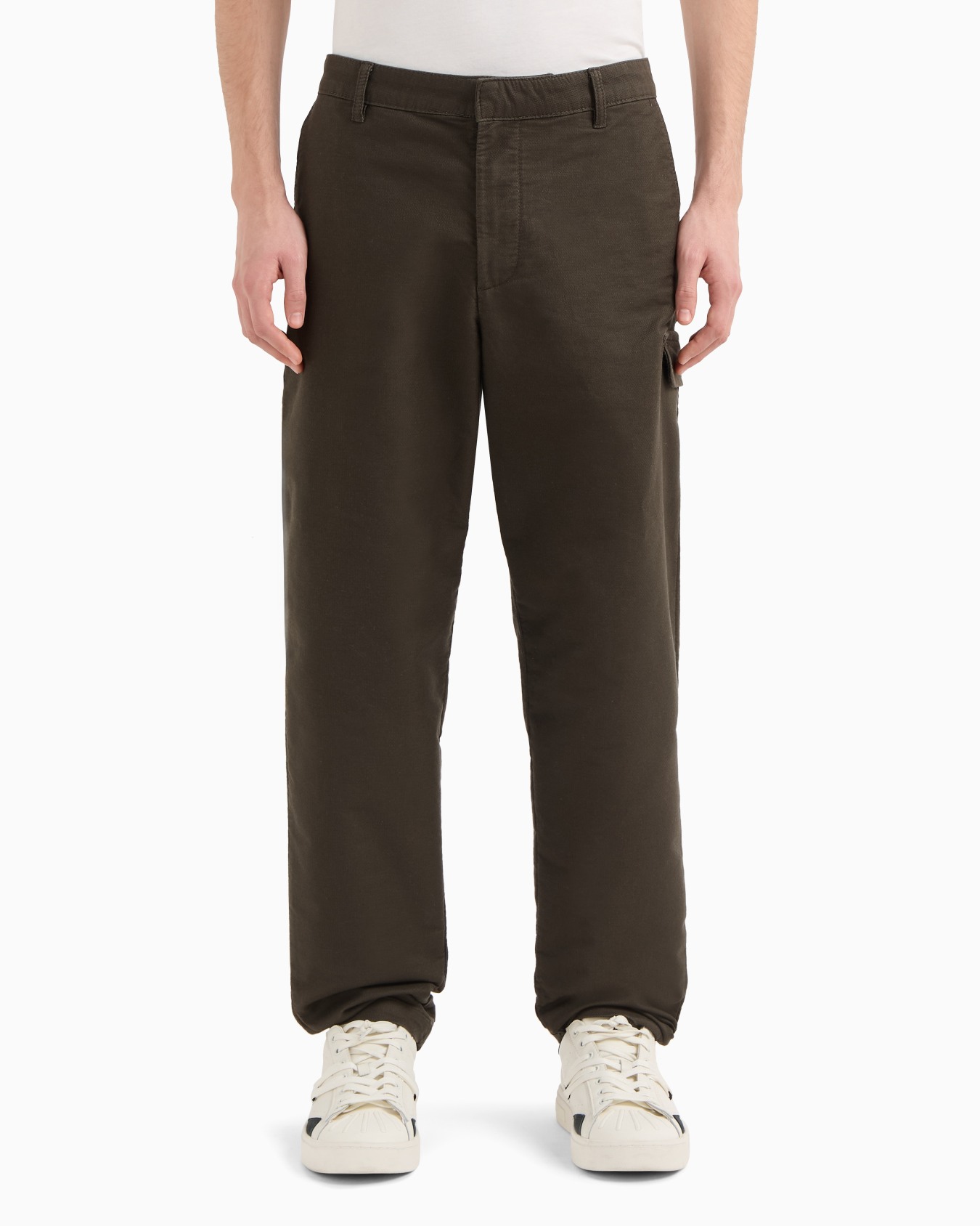Stretch Cotton Cargo Pants Slide 3