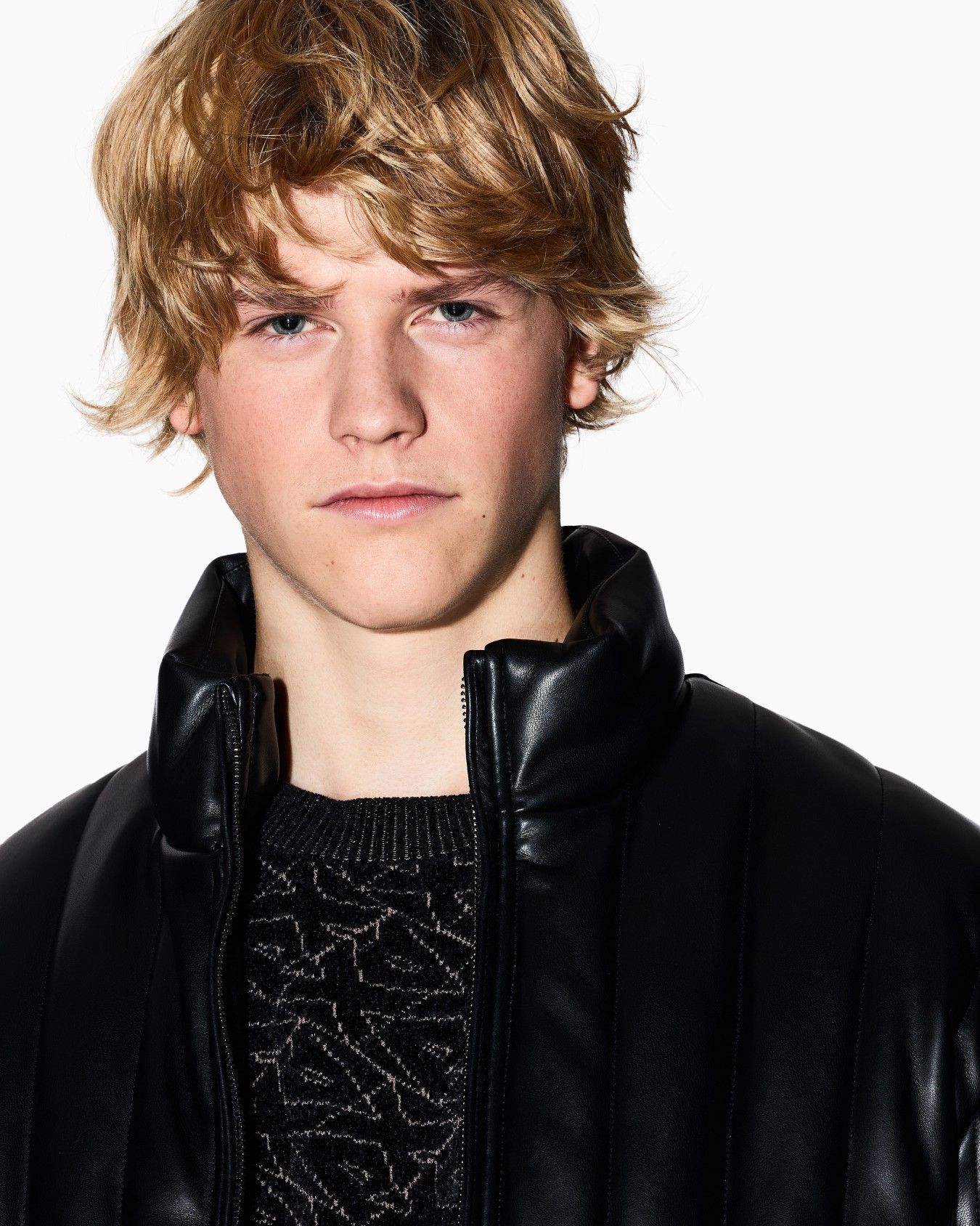 Maglione girocollo con logo allover Slide 4