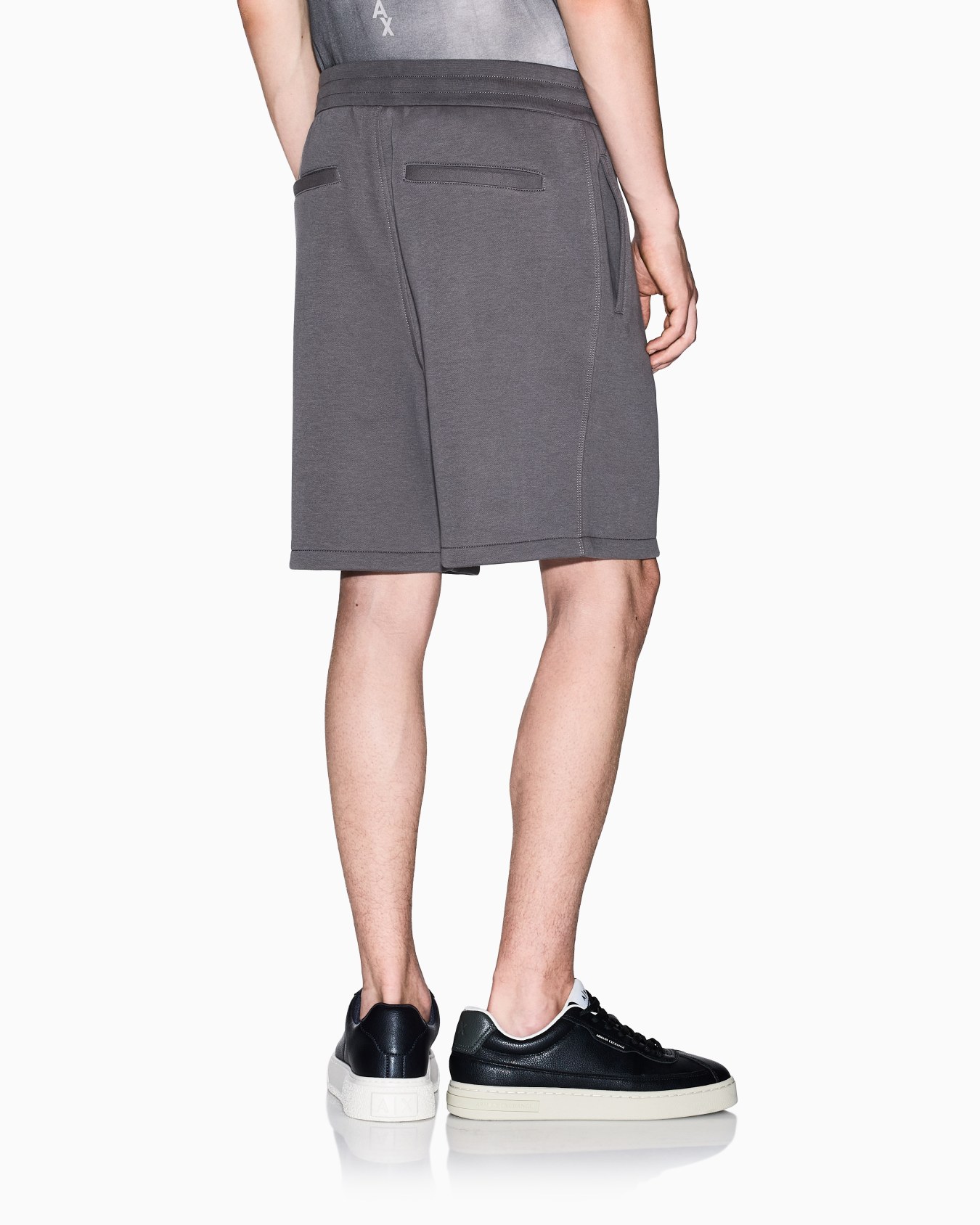 Cotton blend pique shorts Slide 2