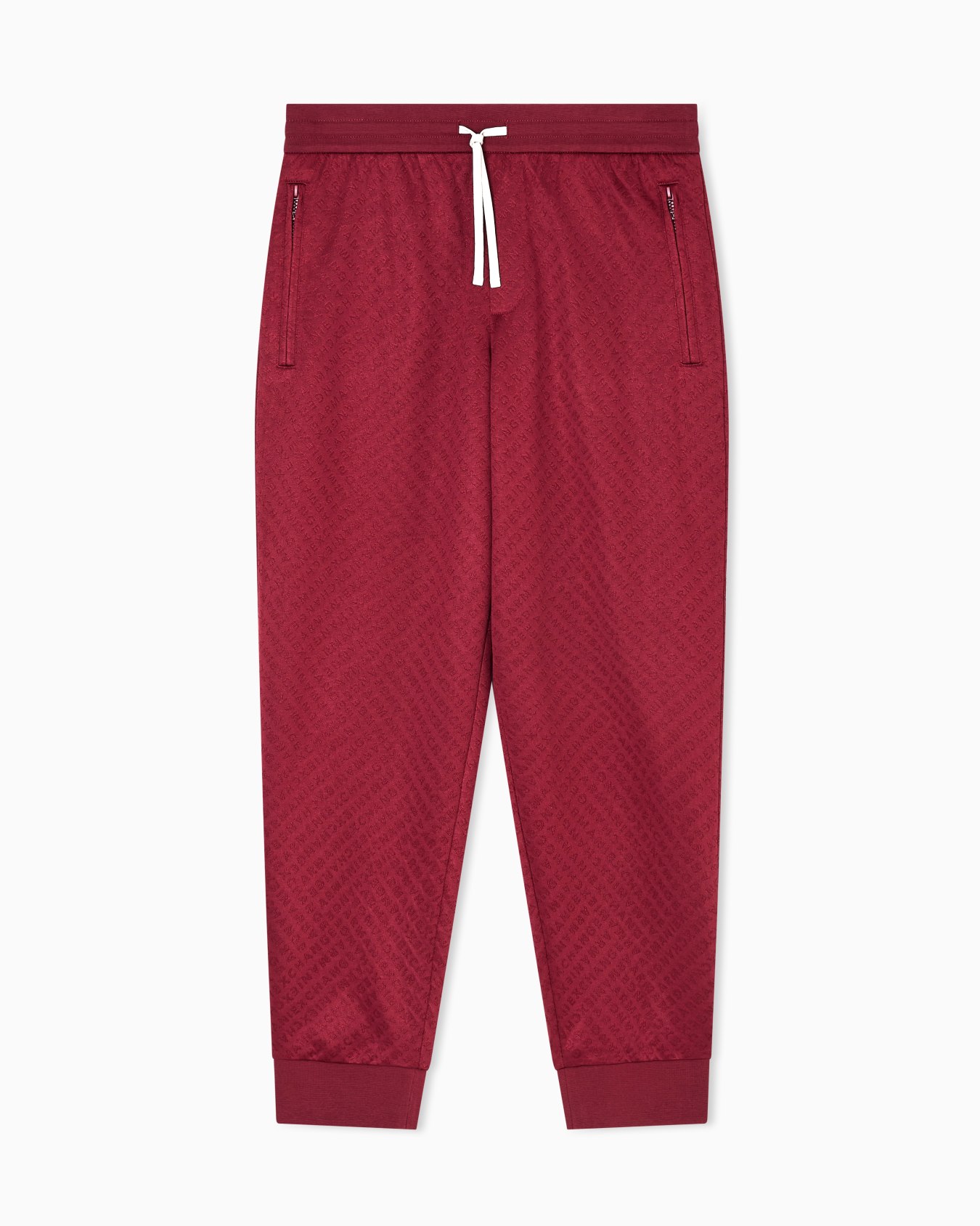 Micro-textured jogger pants Slide 0